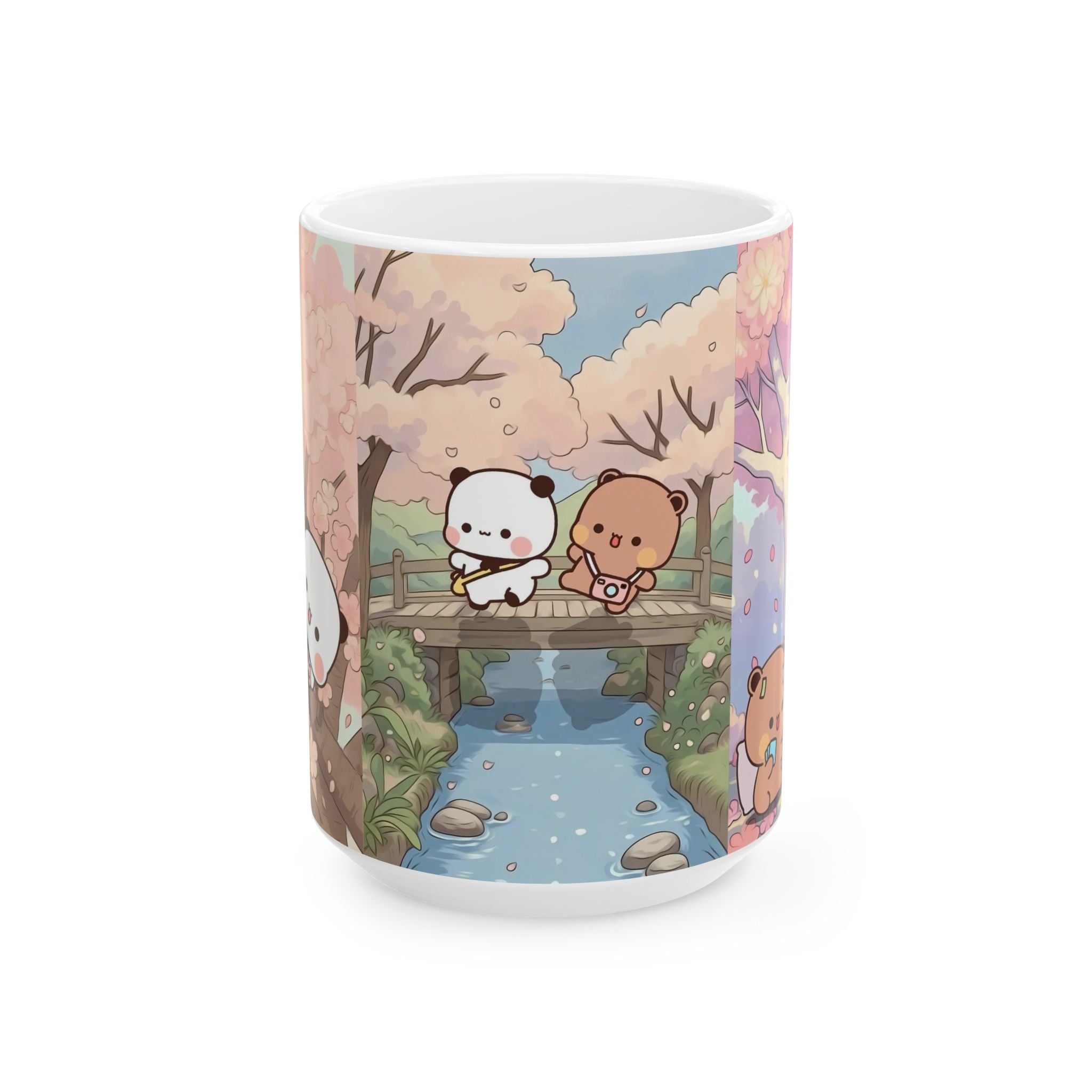 Bubu Dudu Cute Animal Ceramic Mug, Cozy Tea Cup, Adorable Gift for Animal Lovers, Coffee Lover's Mug, Unique Birthday Present, Spring Decor