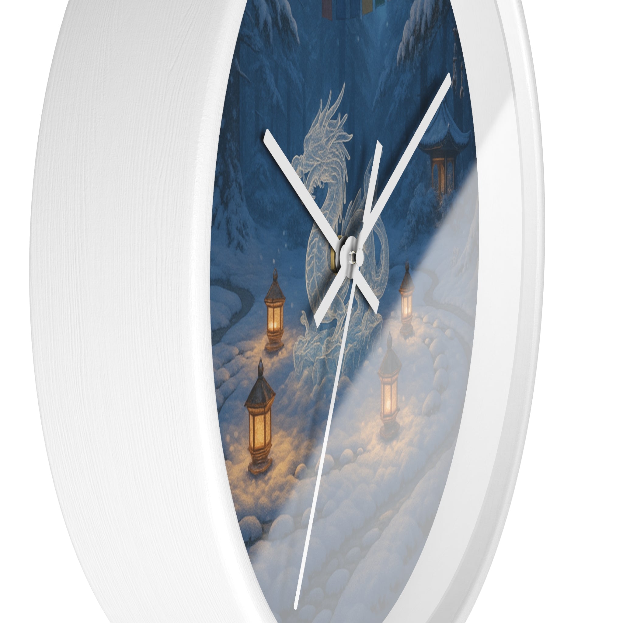 Serene Dragon Wall Clock - Cozy Home Decor, Fantasy Clock, Unique Gift for Dragons Lovers, Timeless Elegance, Asian-Inspired Style