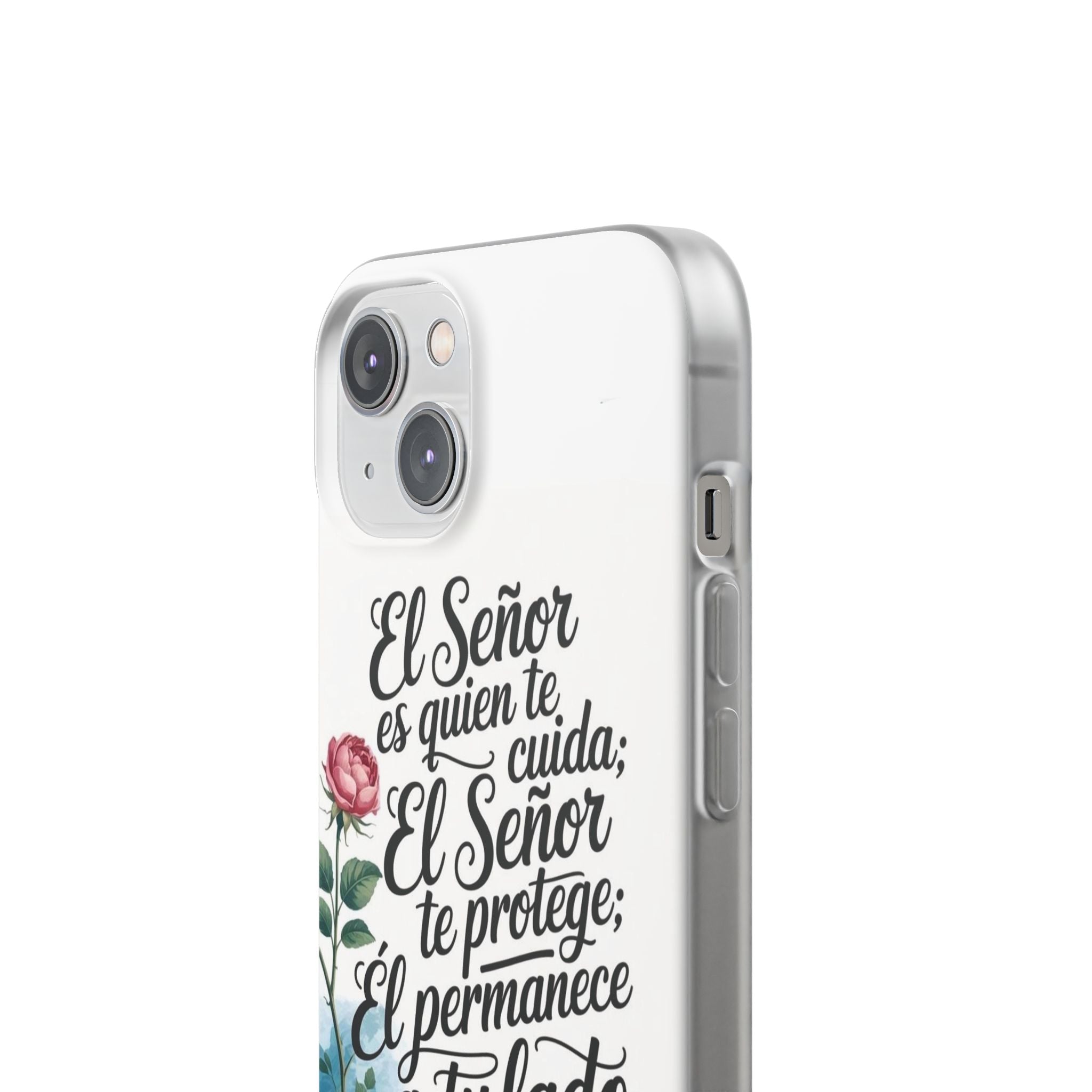 Inspirational Phone Case with Psalm 121:5 Quote, Flexi Case for Protection, Bible Verse Case, Gift for Faith Lovers, Spiritual Décor