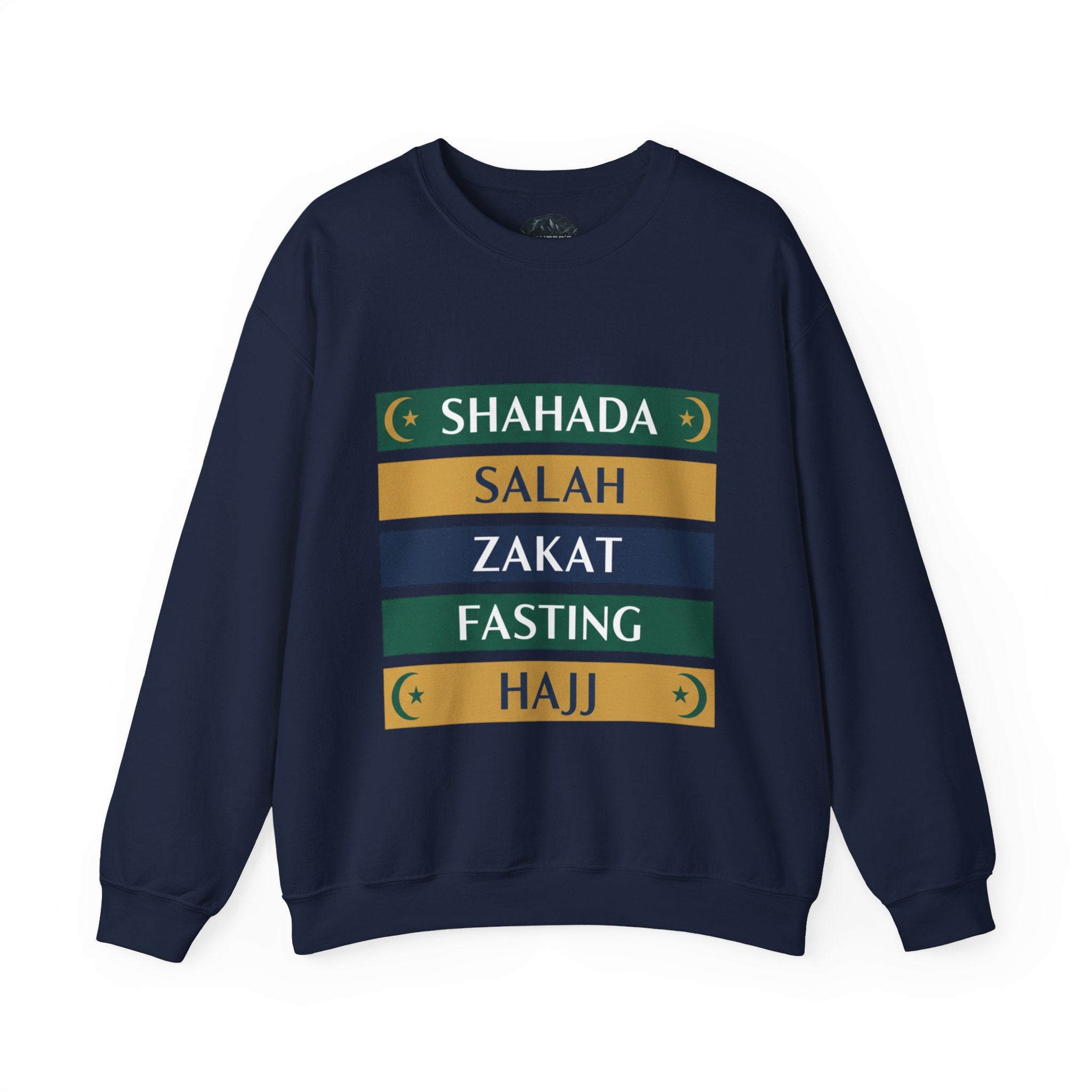 Islamic Pillars Sweatshirt — Shahada, Salah, Zakat, Fasting, Hajj Crewneck