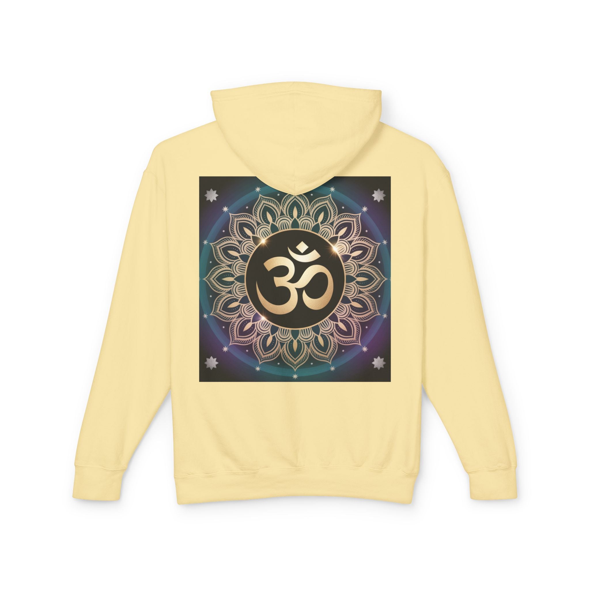 Spiritual Unisex Hoodie, Inspirational Hooded Sweatshirt, Yoga Apparel, Meditation Fashion, Ganesh and Om Design