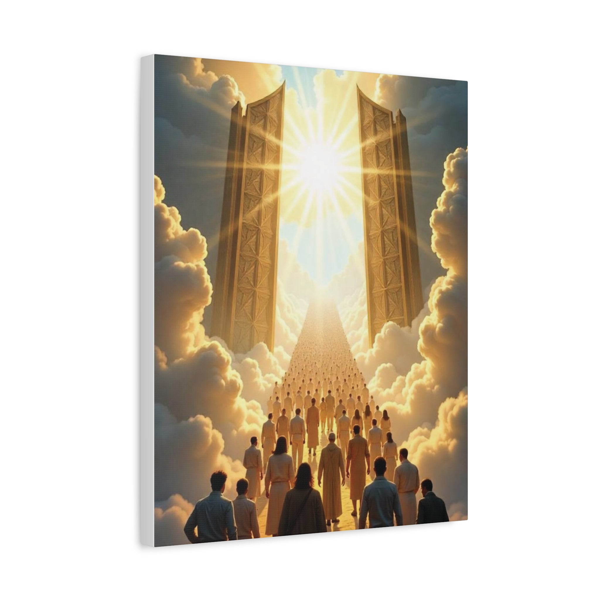 Inspirational Heavens Gate Matte Canvas Art, Uplifting Wall Decor, Hopeful Home Art, Motivational Canvas Print, Spiritual Canvas Decoration