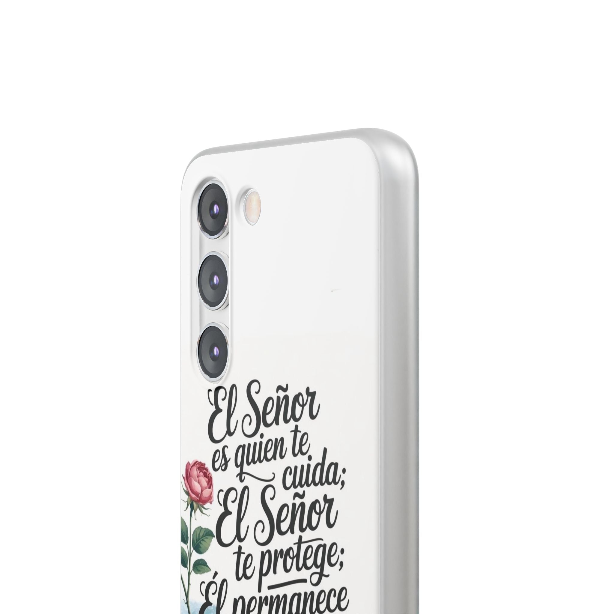 Inspirational Phone Case with Psalm 121:5 Quote, Flexi Case for Protection, Bible Verse Case, Gift for Faith Lovers, Spiritual Décor