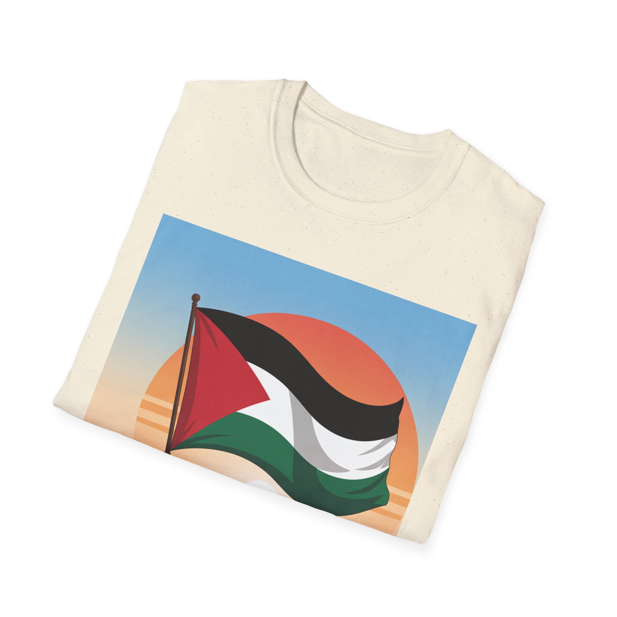 Palestine Pride Unisex Softstyle T-Shirt, Casual Wear, Statement Tee, Gift for Activists, Festival Apparel, Protest Clothing