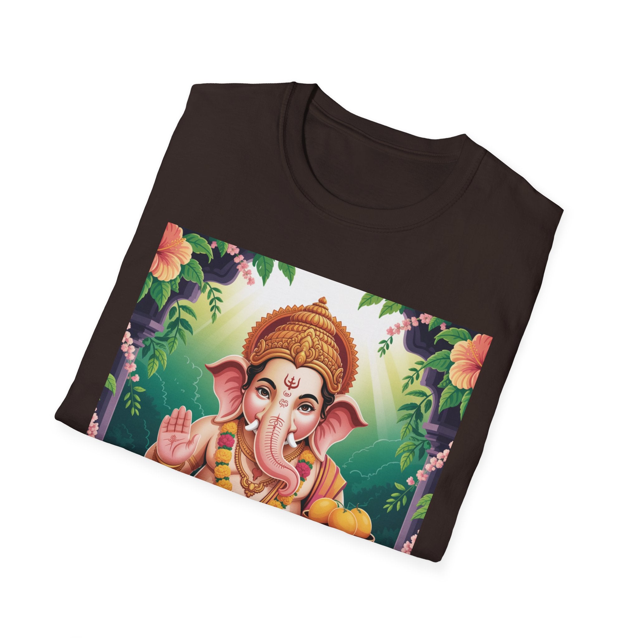 Vibrant Ganesha T-Shirt, Spiritual Unisex Tee, Festival Wear, Bohemian Style, Yoga Clothing, Gift for Her/Him