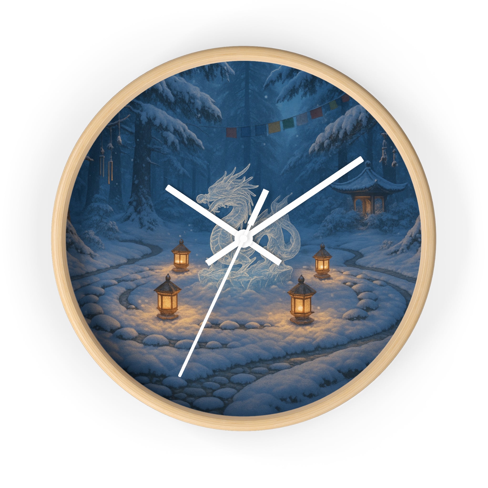 Serene Dragon Wall Clock - Cozy Home Decor, Fantasy Clock, Unique Gift for Dragons Lovers, Timeless Elegance, Asian-Inspired Style