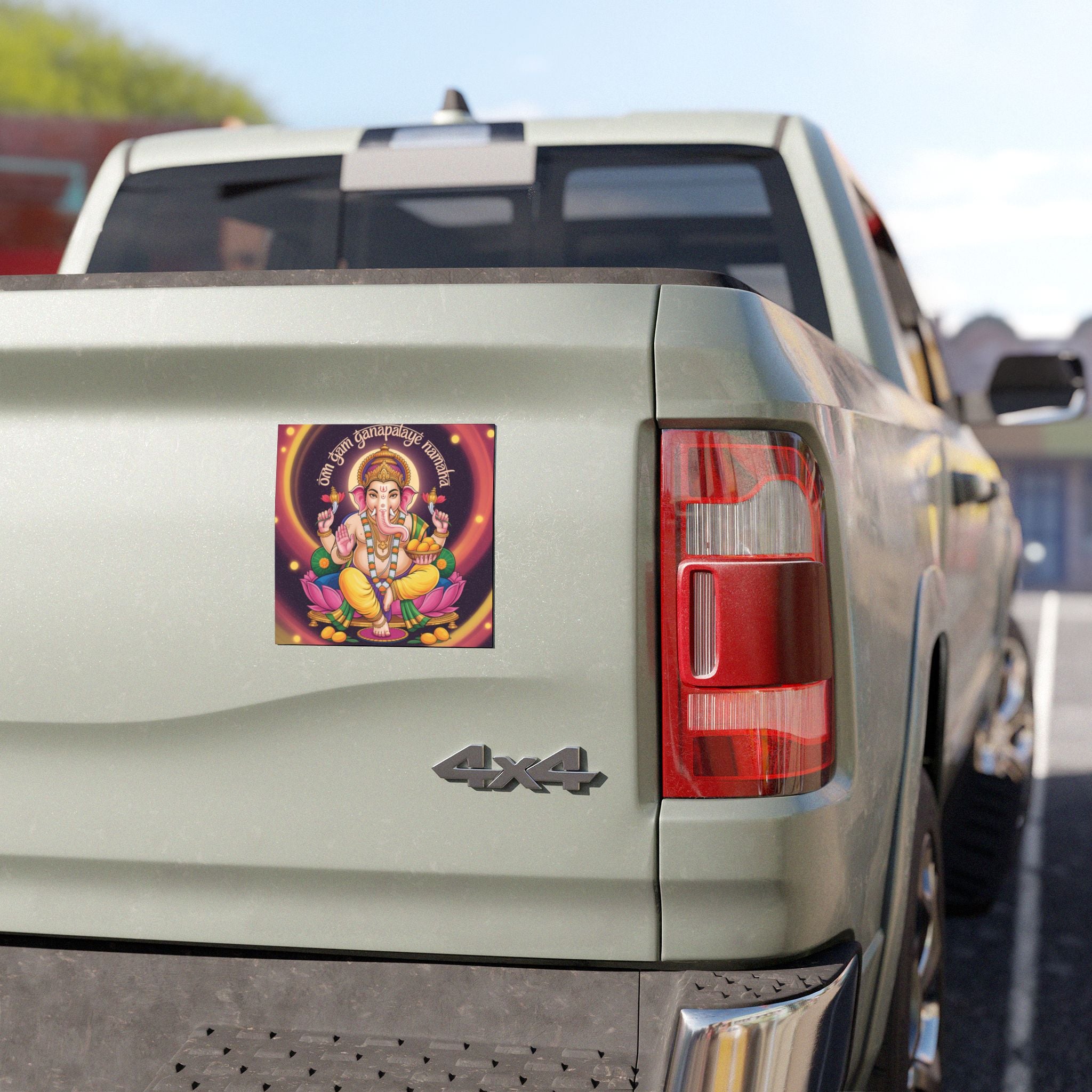 Om Ganesh Car Magnets - Spiritual Decor for Vehicles, Hindu Gift, Festival Decor, Good Luck Charm, Car Accessories