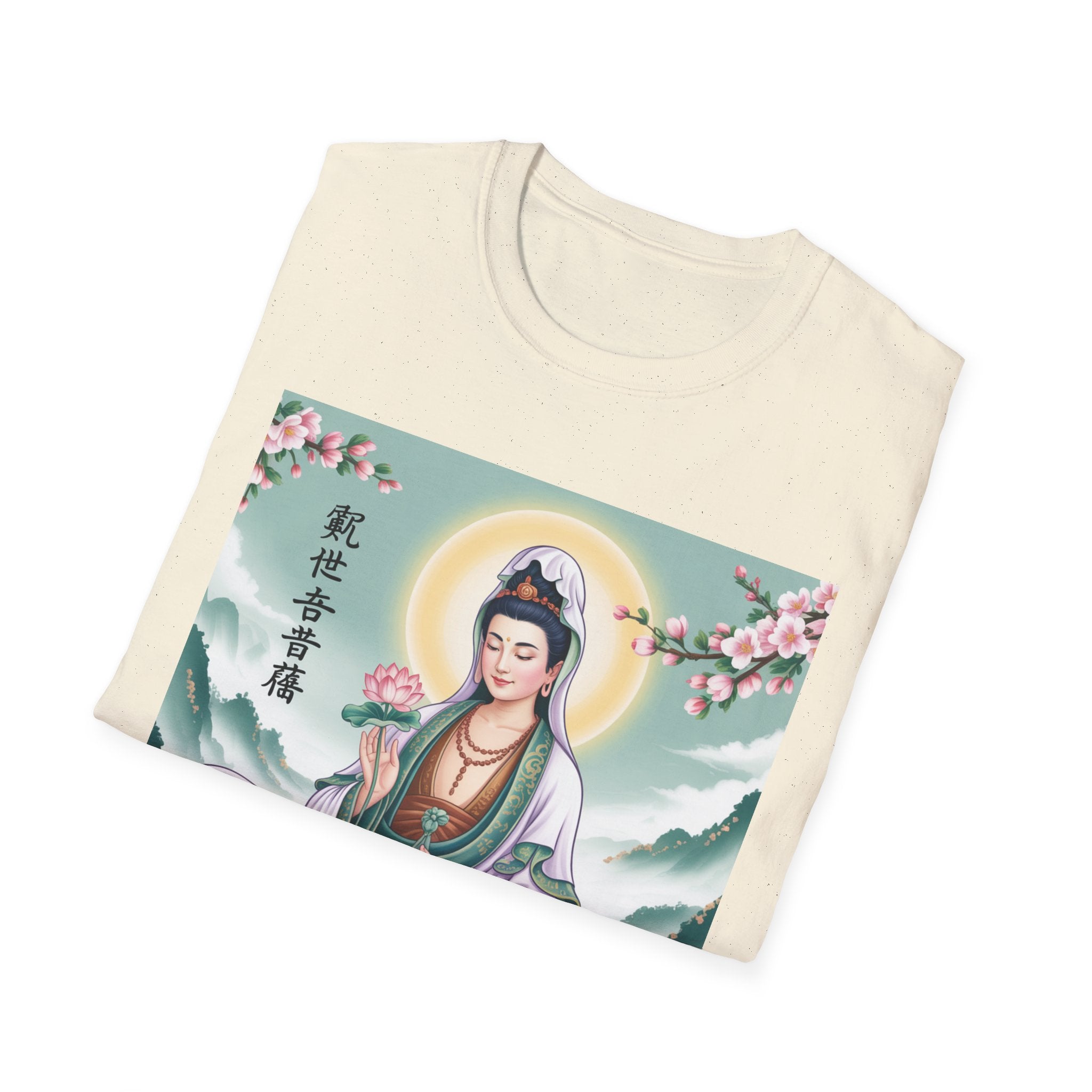 Buddha Guan Yin Graphic T-Shirt, Spiritual Tee, Meditation Top, Zen Apparel, Gift for Yogis, Mindfulness Clothing