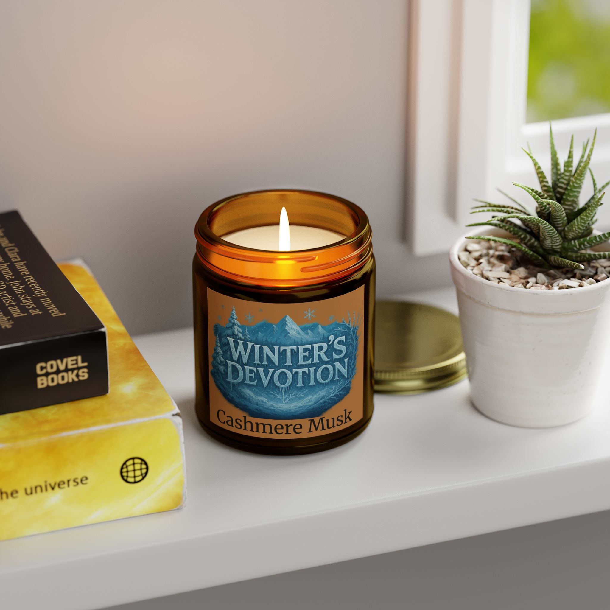 Warm Winter Scented Candle - Cashmere Musk | Home Decor, Handmade Gift, Cozy Vibes, Aromatherapy, Relaxation