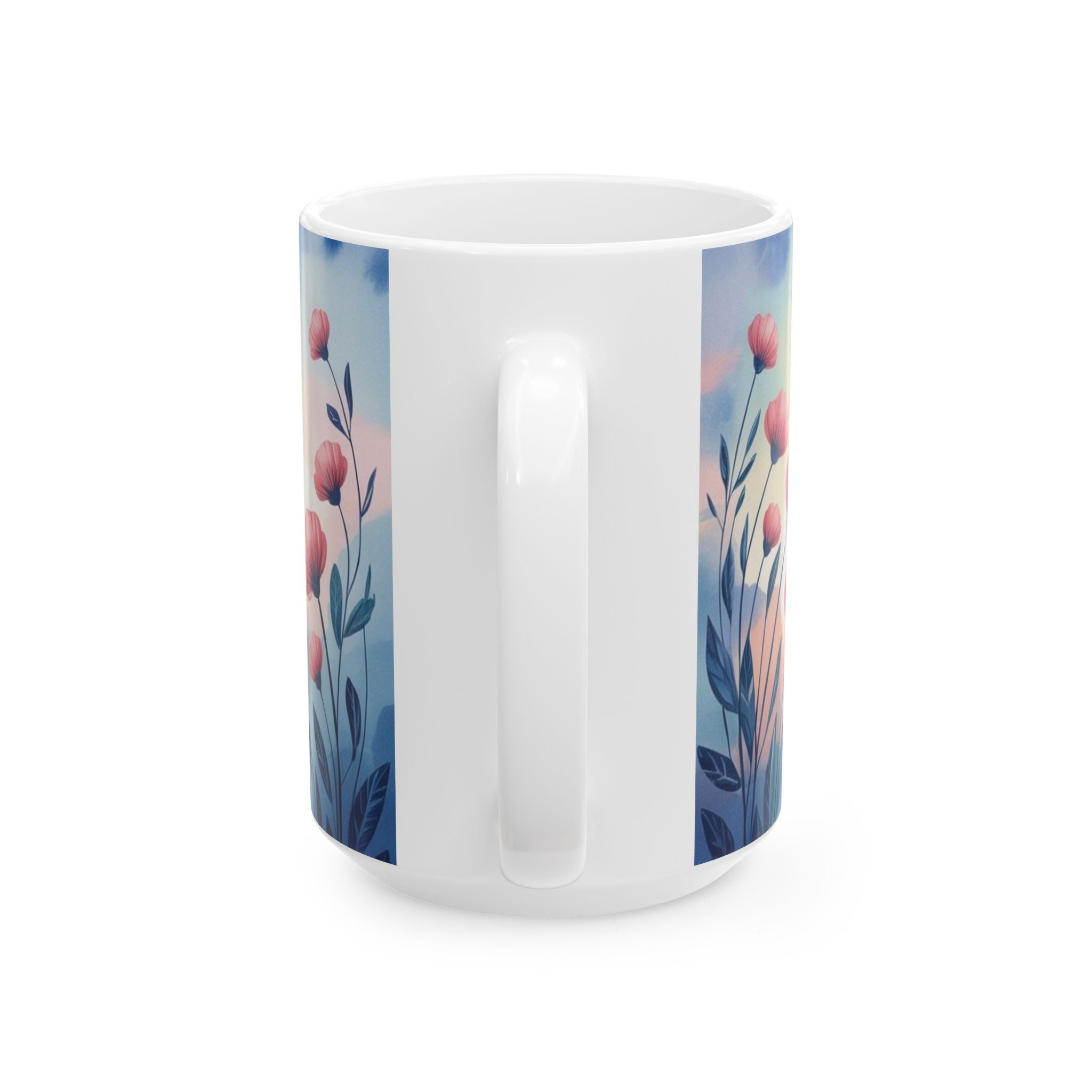 Spanish Scripture Coffee Mug — Salmo 46:1 Floral Ceramic Mug (11oz/15oz)