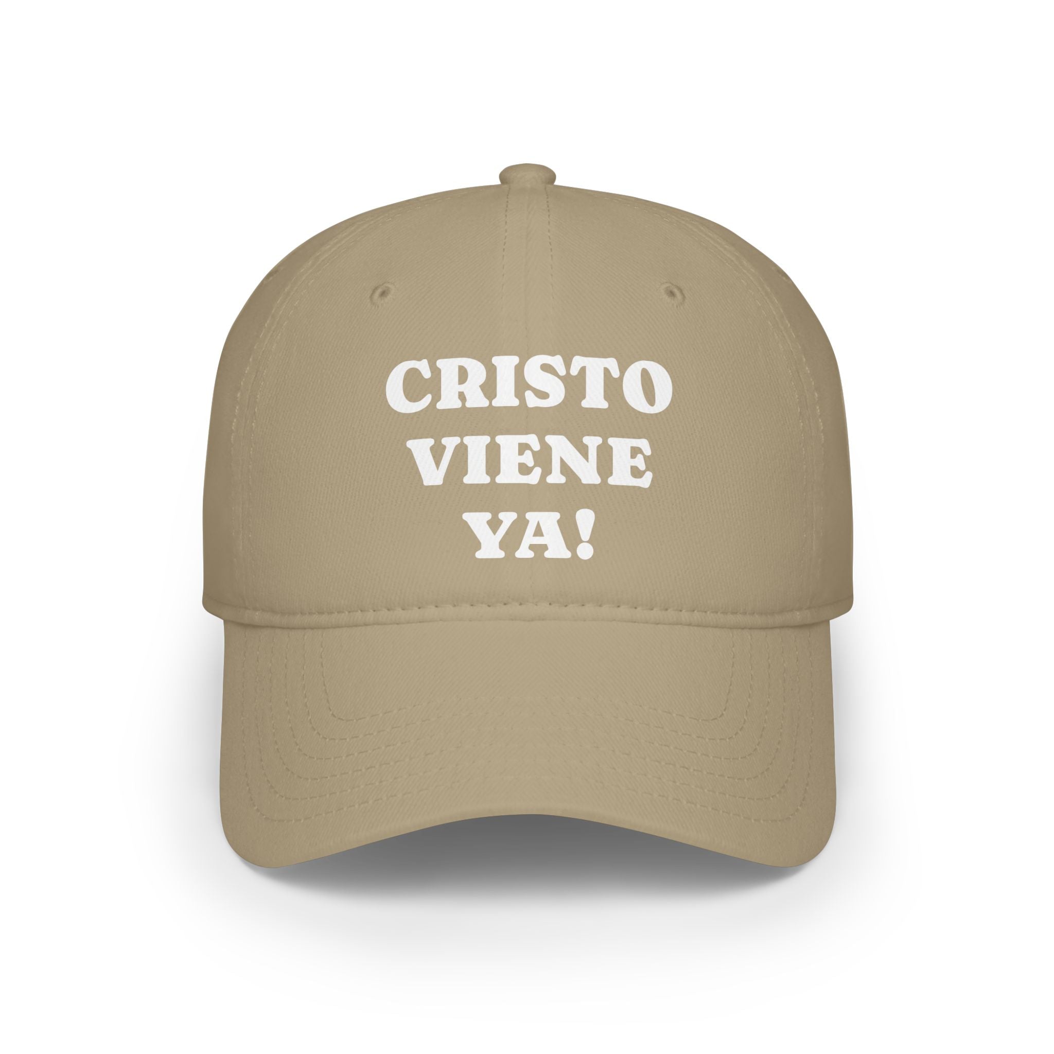 Cristo Viene Yaa Gorra, Vibrant Religious Baseball Cap, Faith Hat, Christian Hat, Gift for Believers, Red Cap with Text