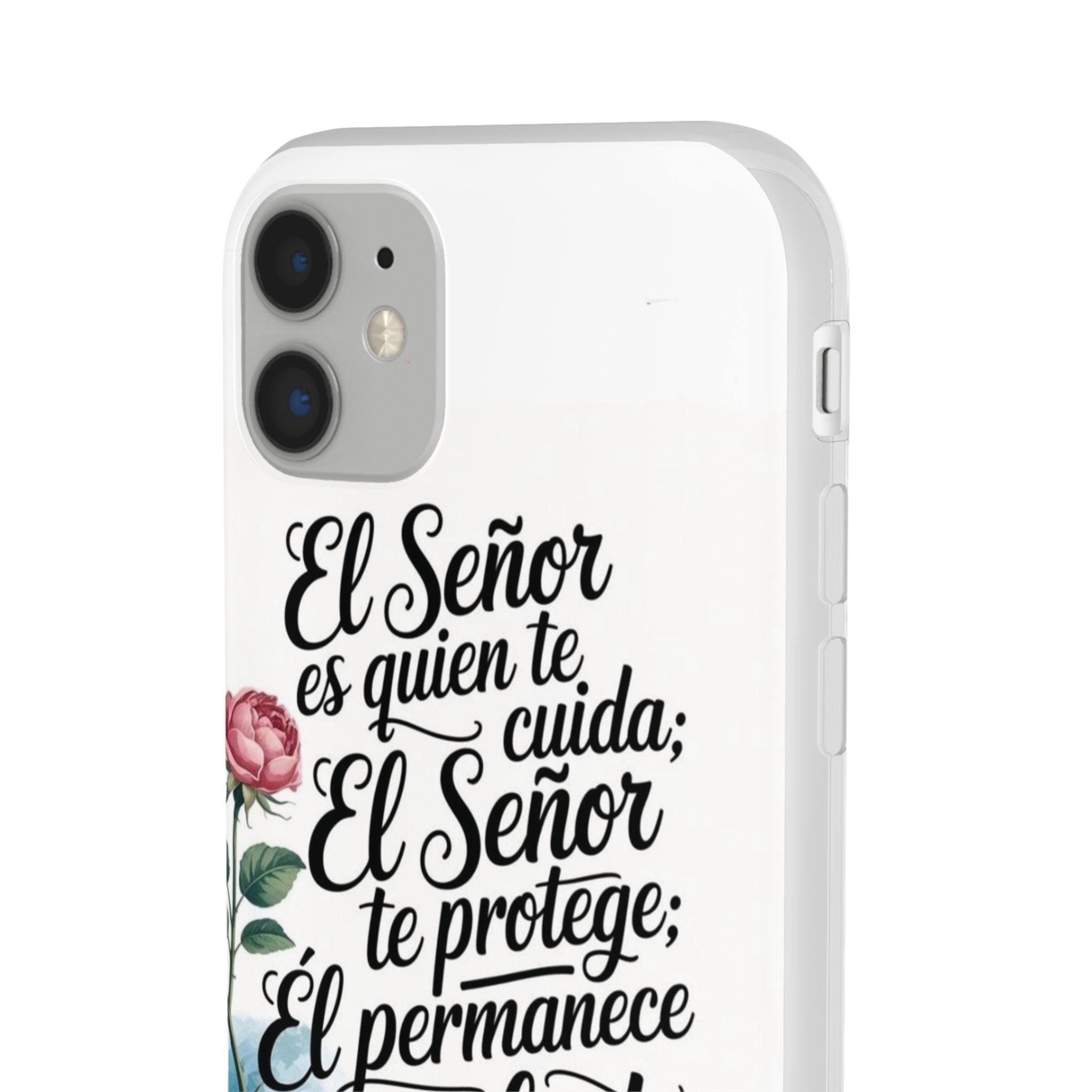 Inspirational Phone Case with Psalm 121:5 Quote, Flexi Case for Protection, Bible Verse Case, Gift for Faith Lovers, Spiritual Décor