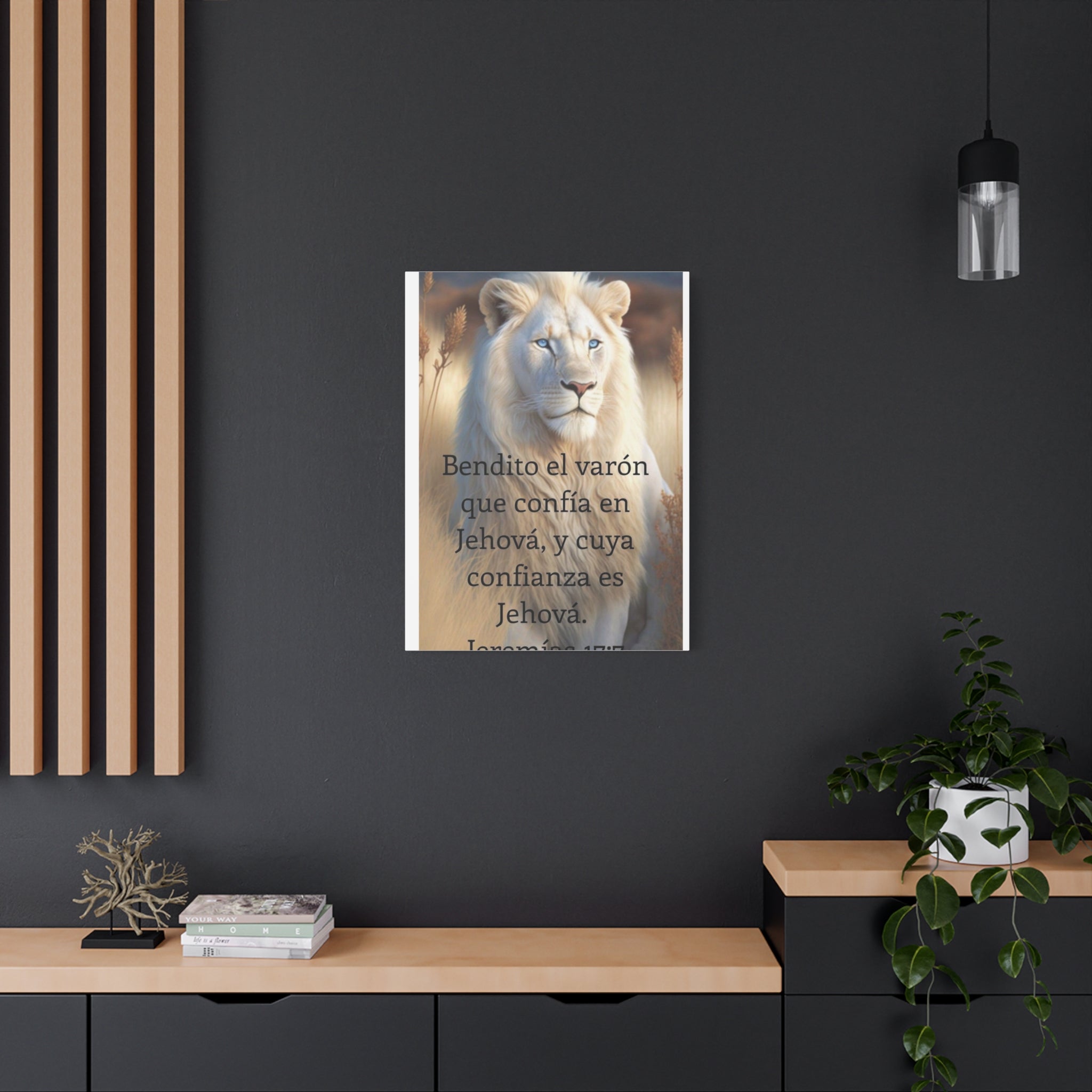 Inspirational Art Print, Motivational Wall Decor, Animal Lover Gift, Religious Home Decoration, Uplifting Quote Canvas