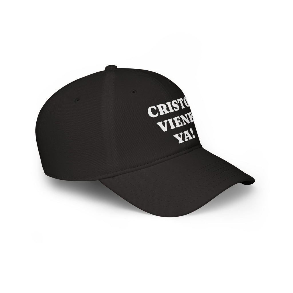 Cristo Viene Yaa Gorra, Vibrant Religious Baseball Cap, Faith Hat, Christian Hat, Gift for Believers, Red Cap with Text