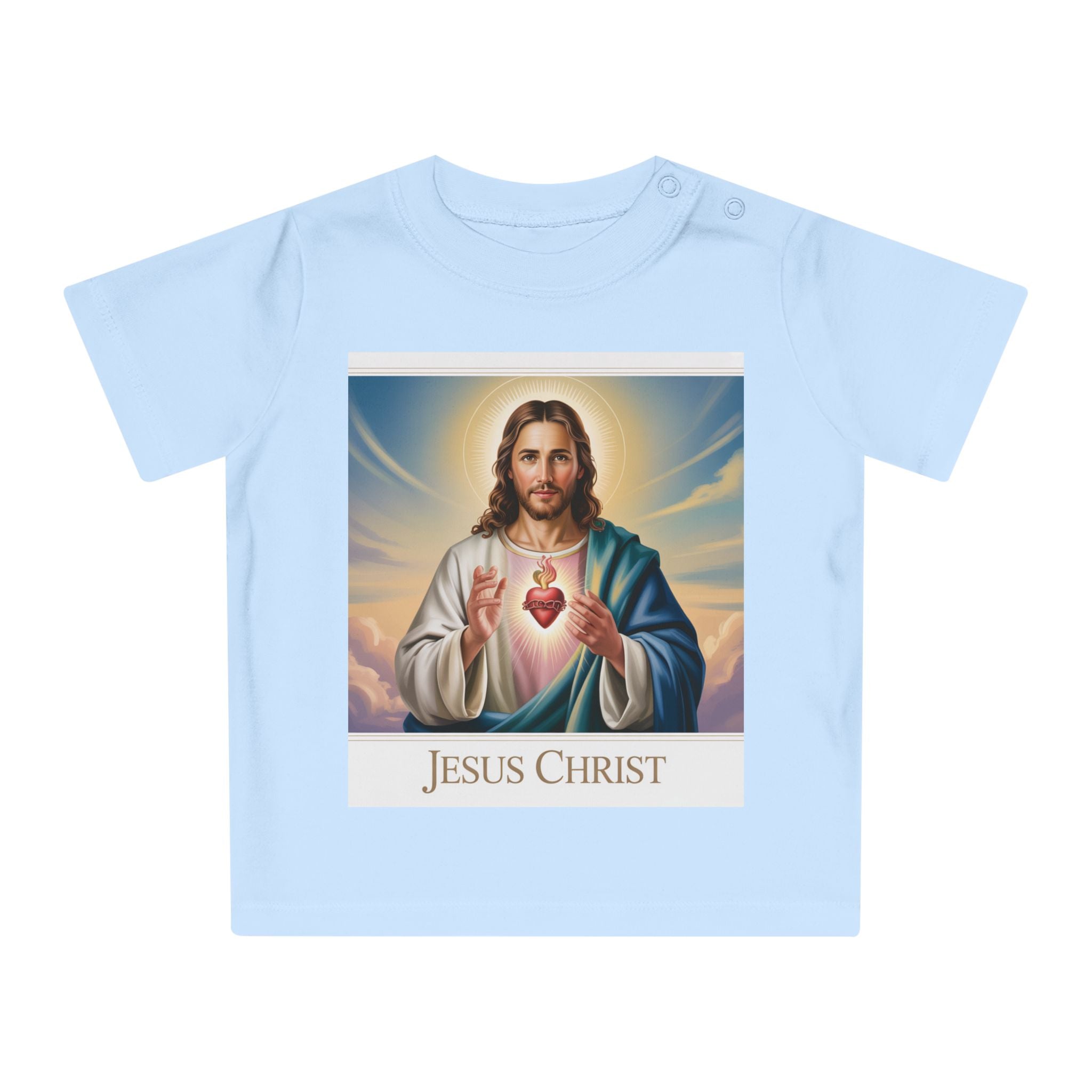 Jesus Christ Baby T-Shirt, Cute Christening Outfit, Infant Religious Apparel, Baby Shower Gift, First Communion Top
