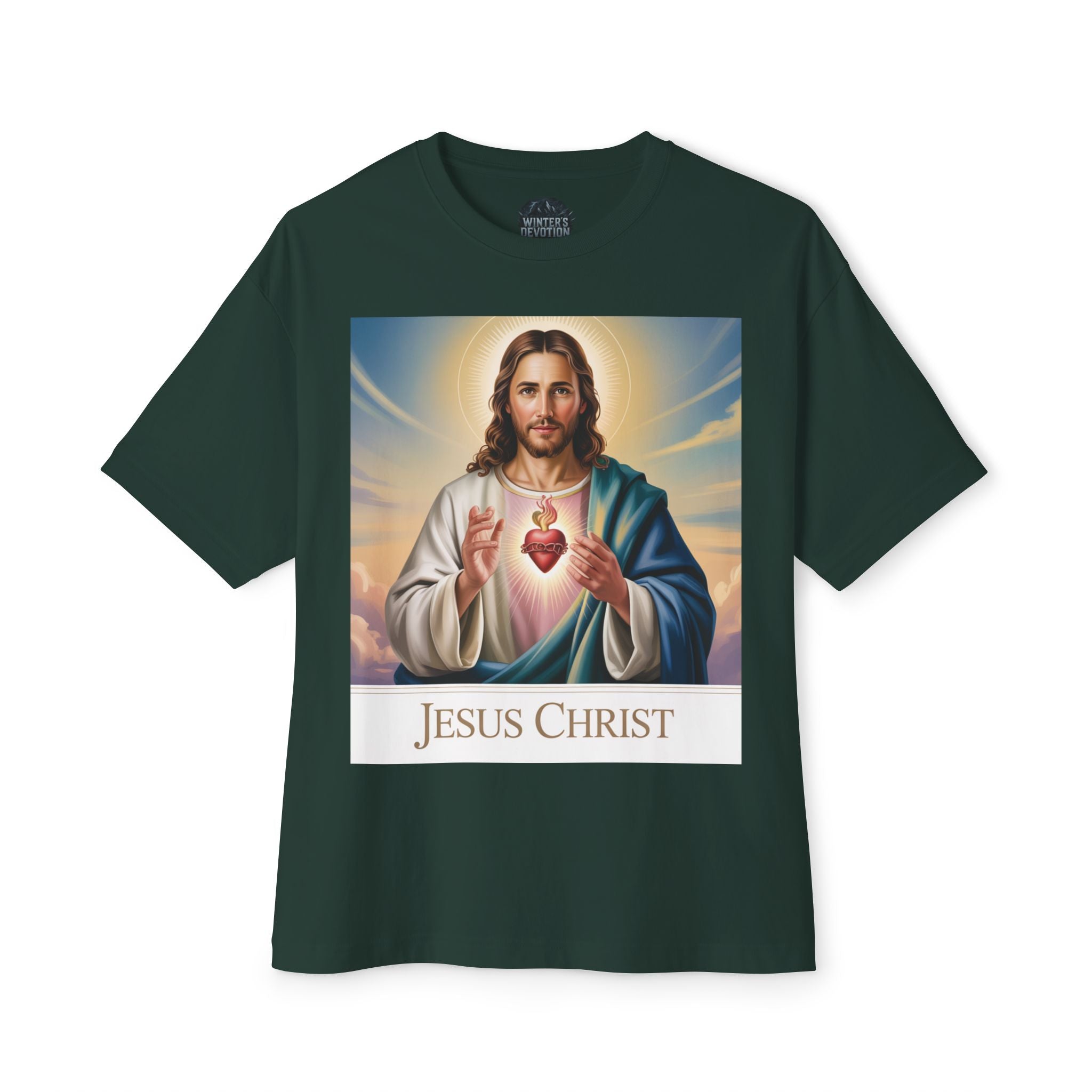 Spiritual Oversized Tee - Vintage Jesus & Virgin Mary Graphic Tee, Faith-Based Fashion, Unisex Gift, Christian Apparel, Nostalgic Tee