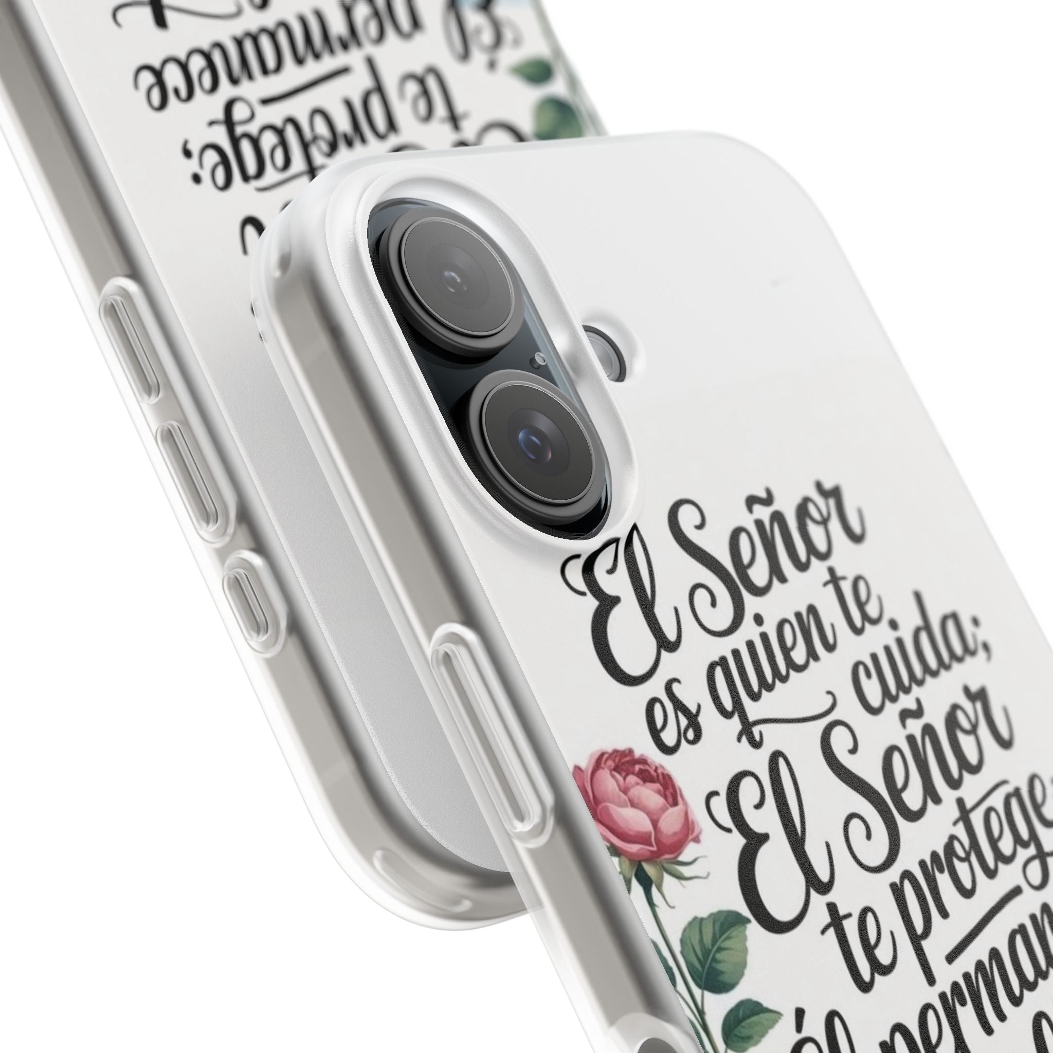 Inspirational Phone Case with Psalm 121:5 Quote, Flexi Case for Protection, Bible Verse Case, Gift for Faith Lovers, Spiritual Décor