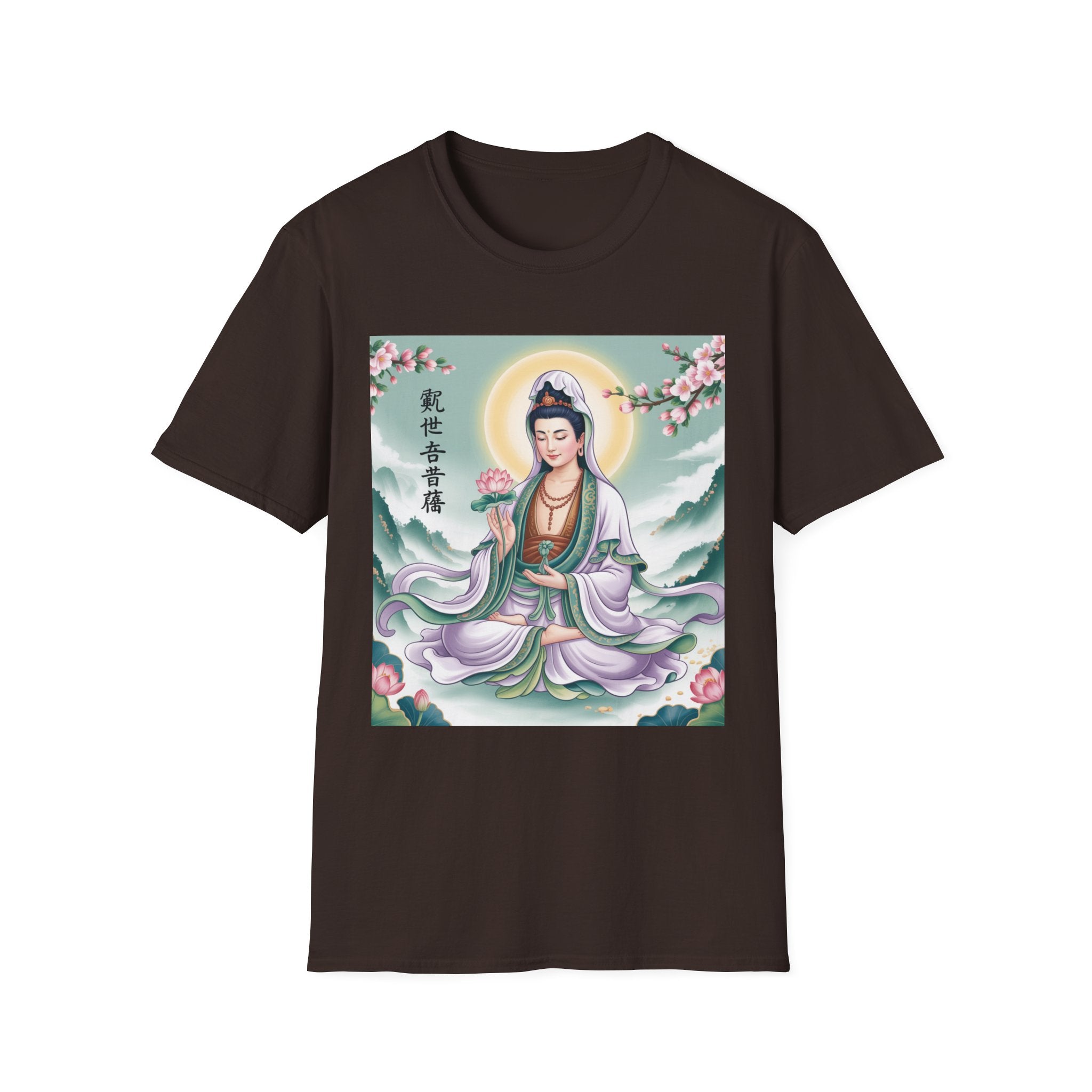 Buddha Guan Yin Graphic T-Shirt, Spiritual Tee, Meditation Top, Zen Apparel, Gift for Yogis, Mindfulness Clothing