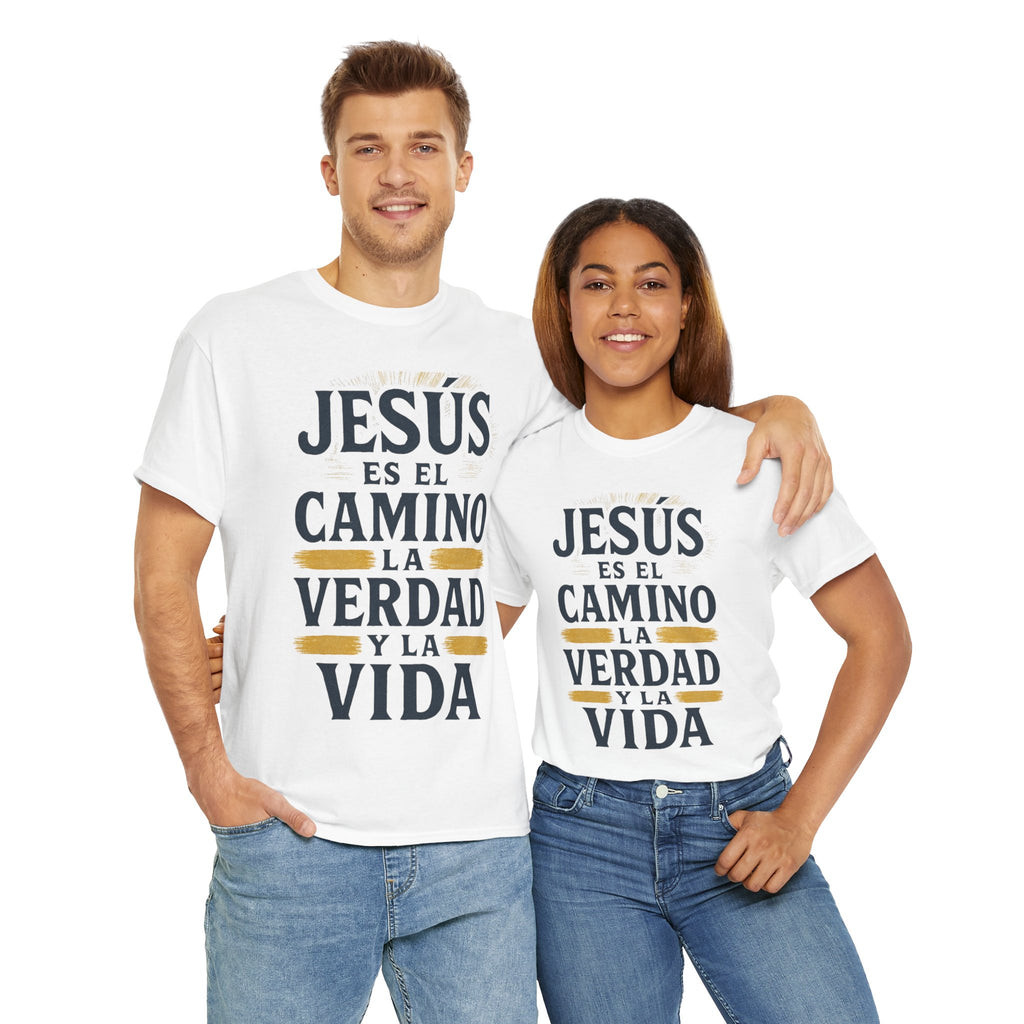 Christian T-Shirt — "Jesús es el camino, la verdad y la vida" Spanish Faith Tee