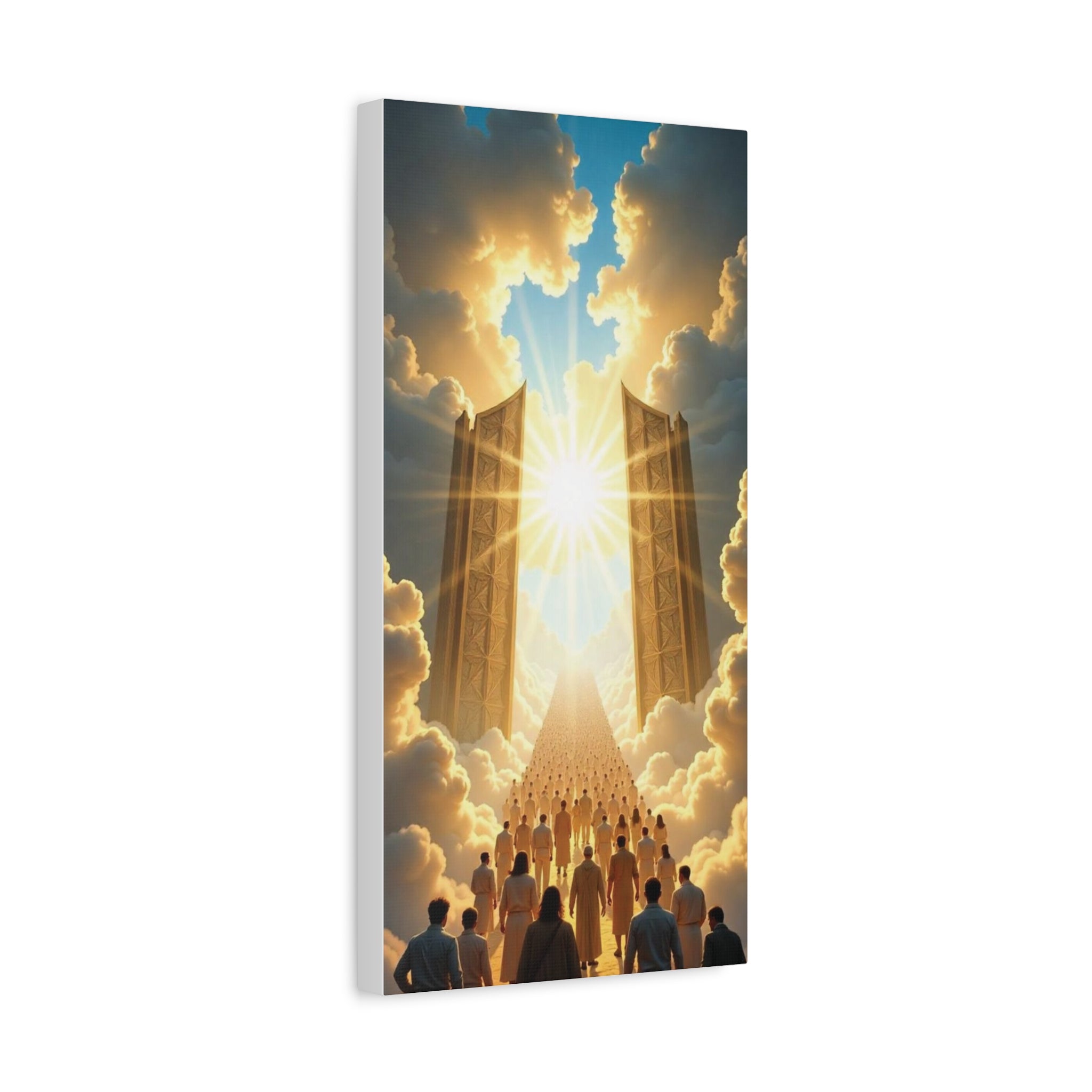 Inspirational Heavens Gate Matte Canvas Art, Uplifting Wall Decor, Hopeful Home Art, Motivational Canvas Print, Spiritual Canvas Decoration
