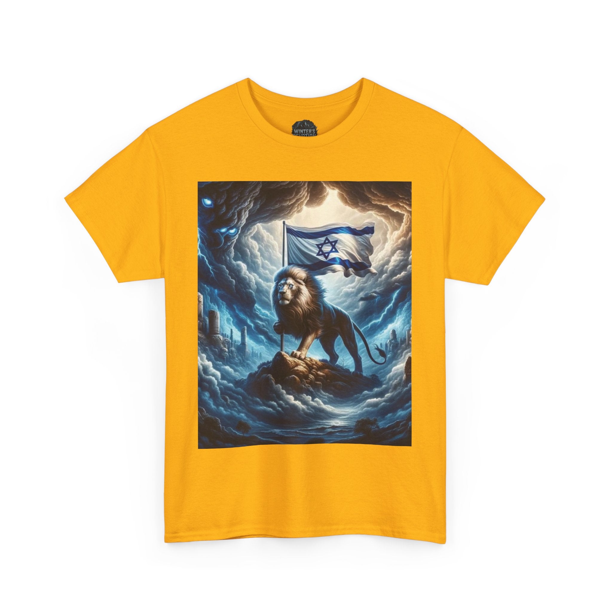 Majestic Lion Unisex Heavy Cotton Tee - Inspirational Apparel, Gift for Animal Lovers, Graphic Tee, Unique T-Shirt, Casual Wear