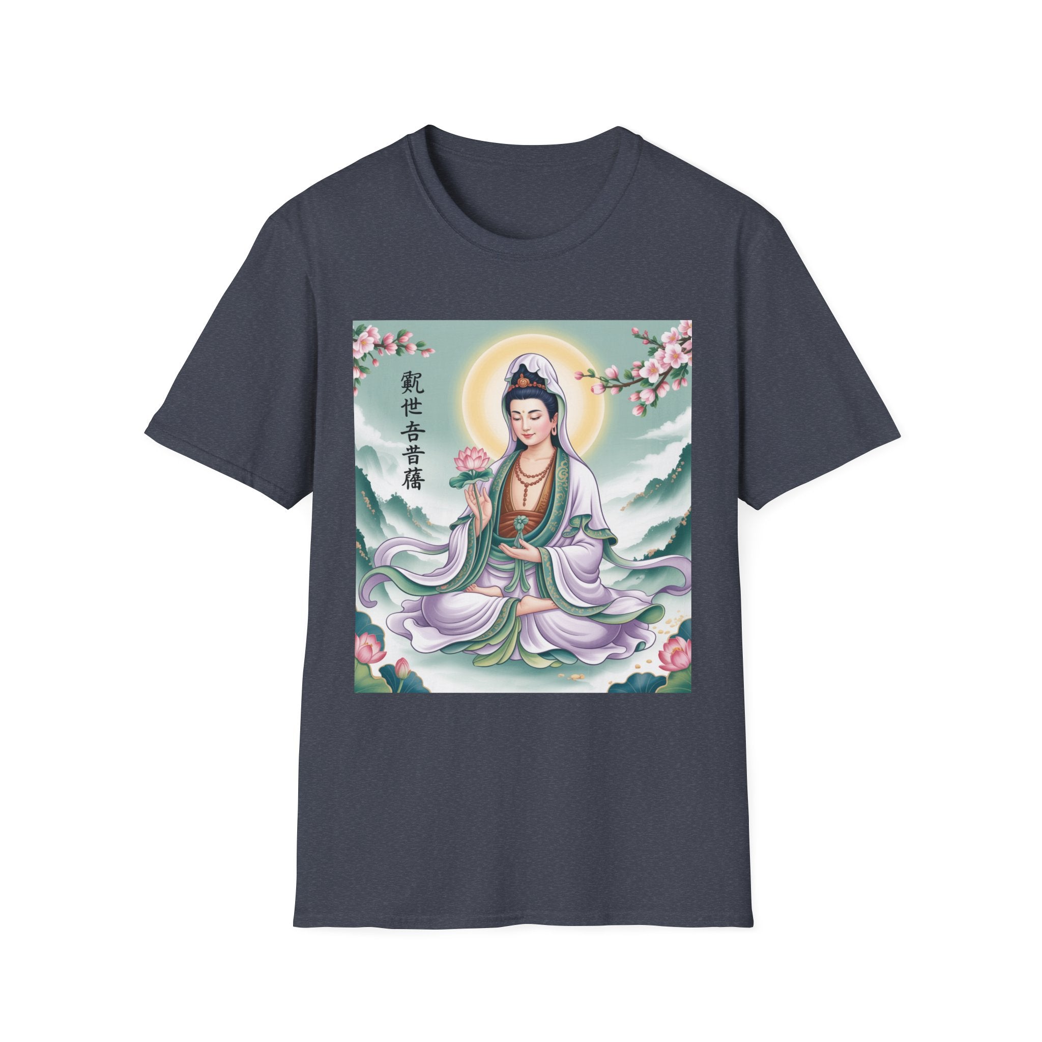 Buddha Guan Yin Graphic T-Shirt, Spiritual Tee, Meditation Top, Zen Apparel, Gift for Yogis, Mindfulness Clothing
