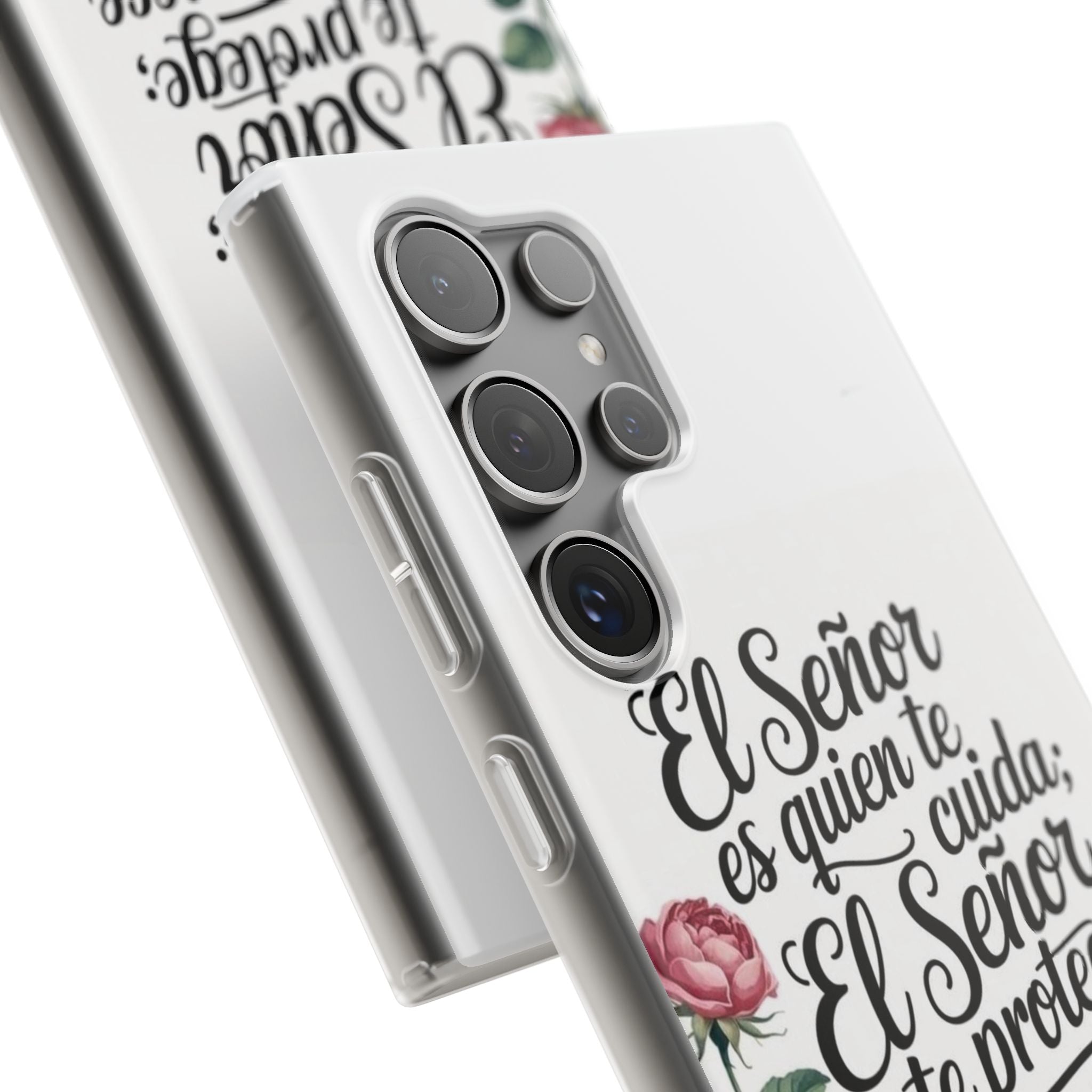 Inspirational Phone Case with Psalm 121:5 Quote, Flexi Case for Protection, Bible Verse Case, Gift for Faith Lovers, Spiritual Décor