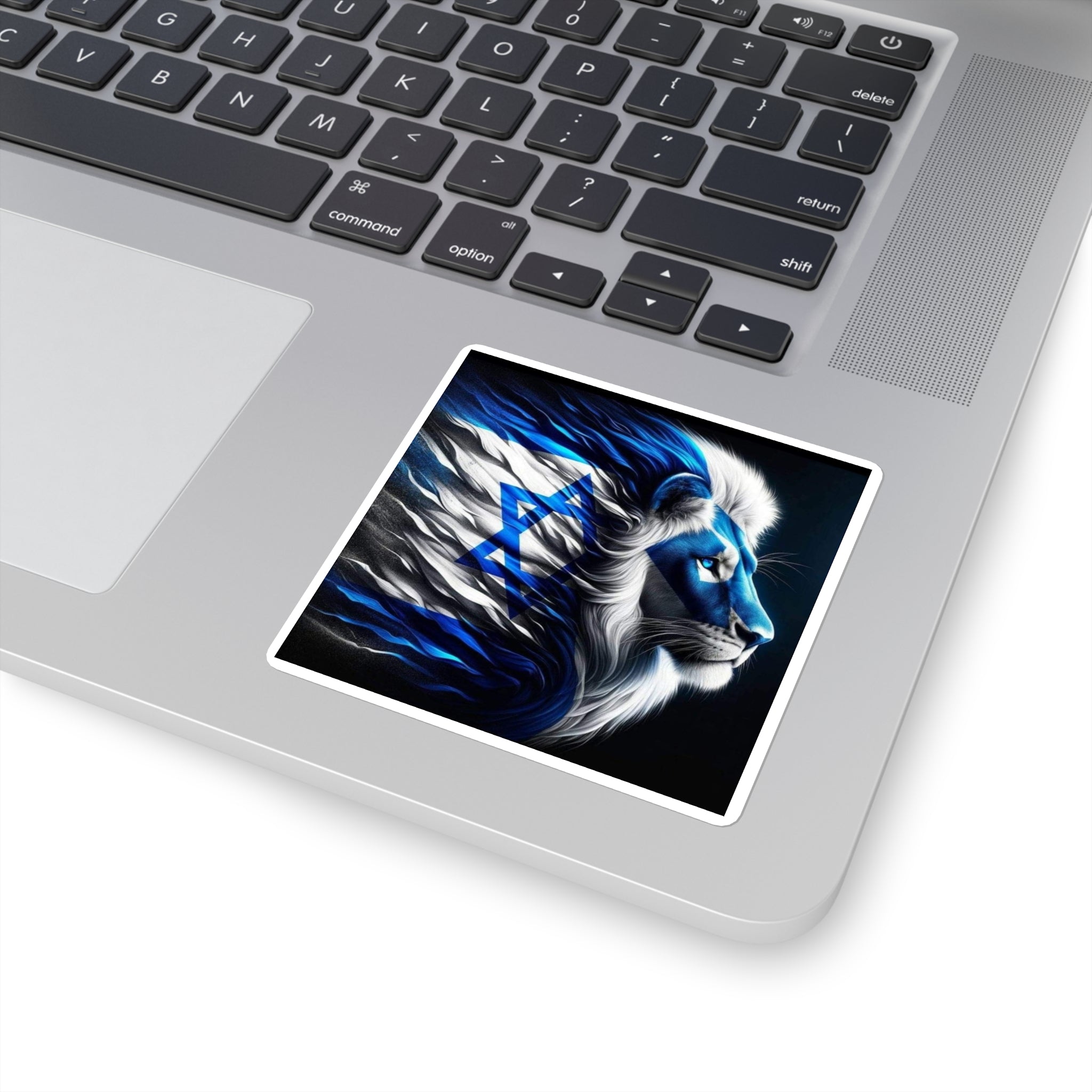 Vibrant Lion Stickers, Pride Stickers, Decor for Laptops, Israel-Themed Art, Dynamic Wall Decor, Gift for Animal Lovers