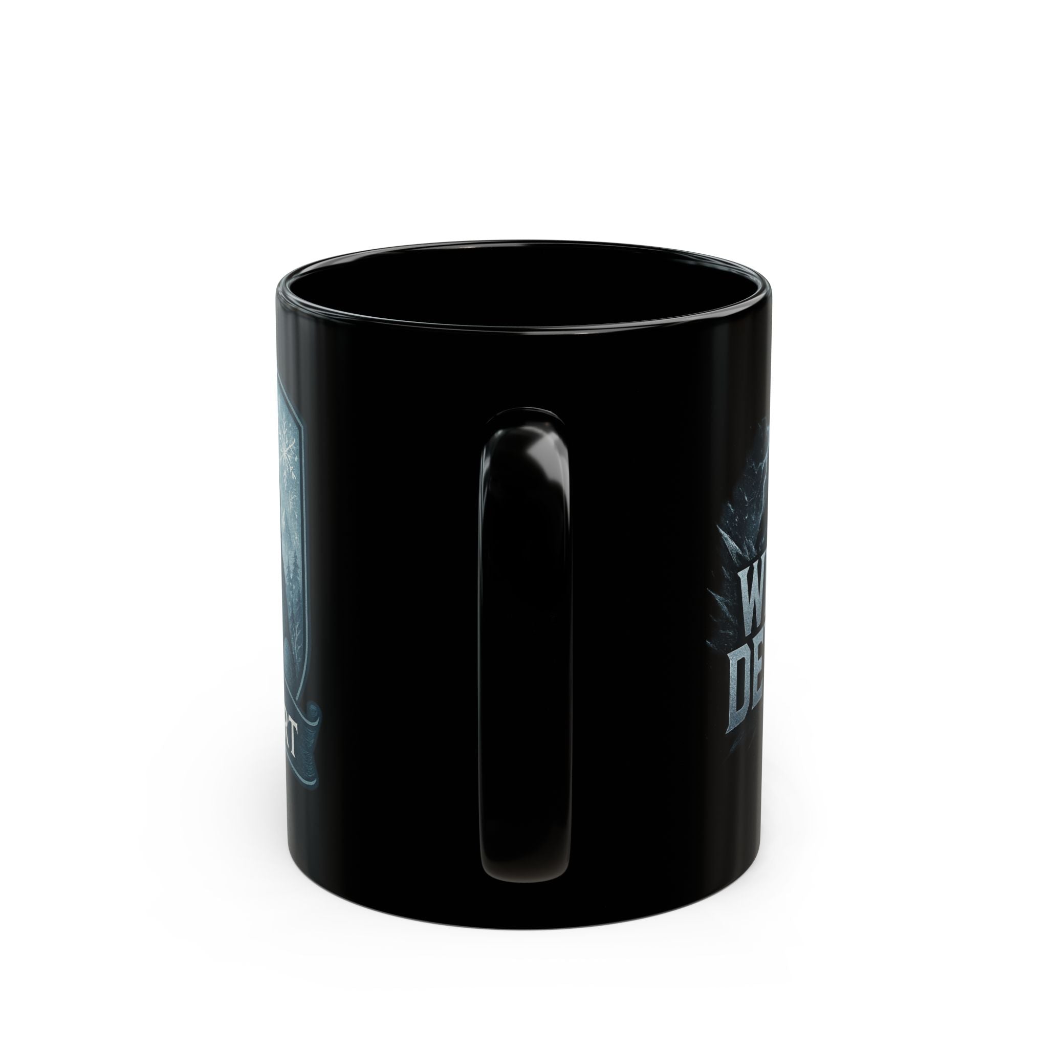 Fantasy-Themed Black Mug for House Lambert Fans, Wolf Design, Perfect Gift for Gamers, Coffee Lovers, Holidays, and Collectors