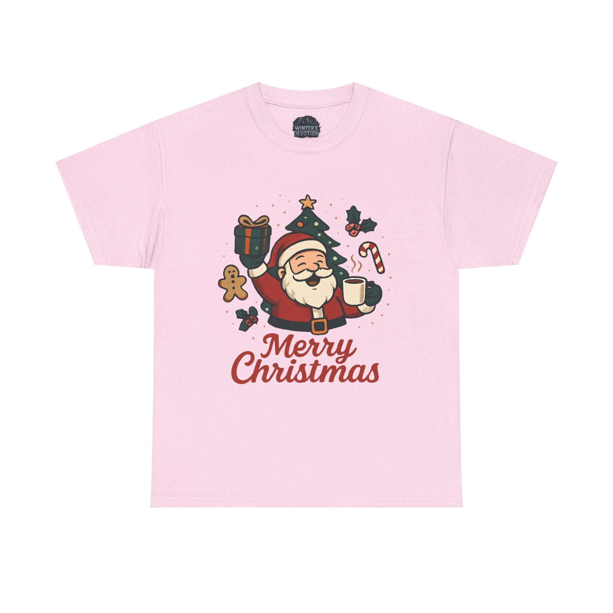 Christmas Santa Tee - "Merry Christmas" Holiday Graphic T-Shirt
