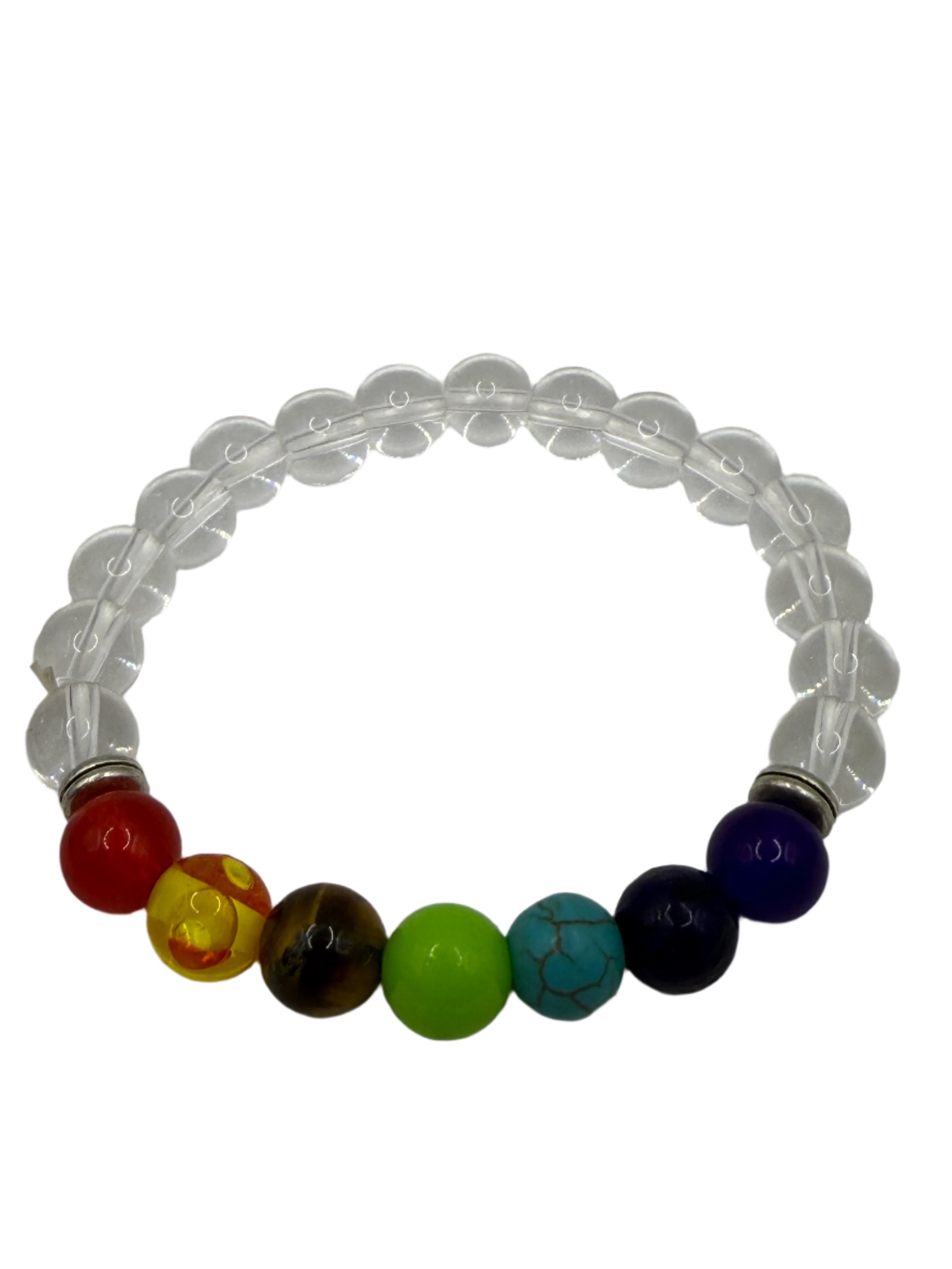 7 Chakra Colorful Beaded Bracelet Beads Yoga Healing Energy Stone