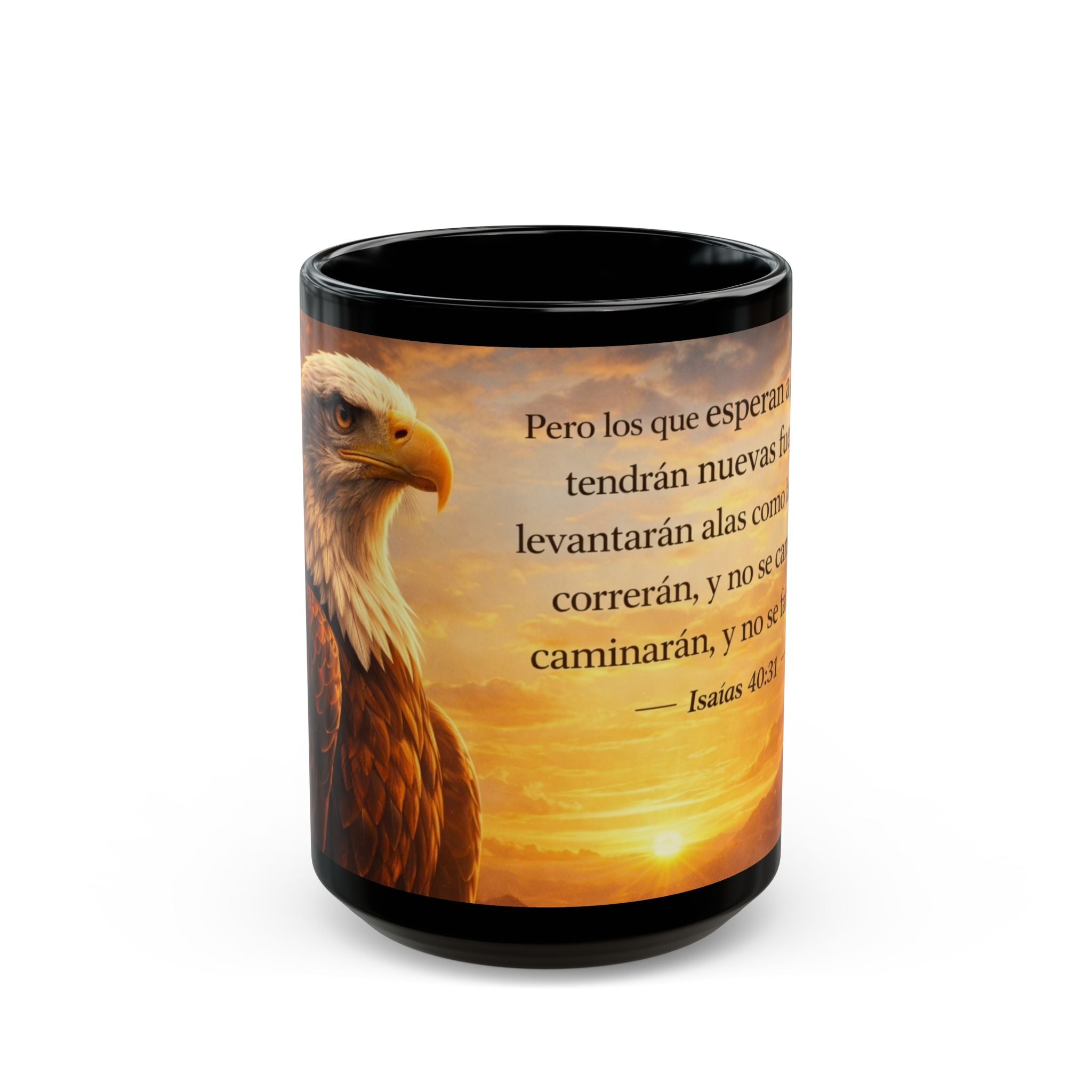 Inspirational Eagle Mug - Spanish Isaiah 40:31 Coffee Cup (11oz/15oz)