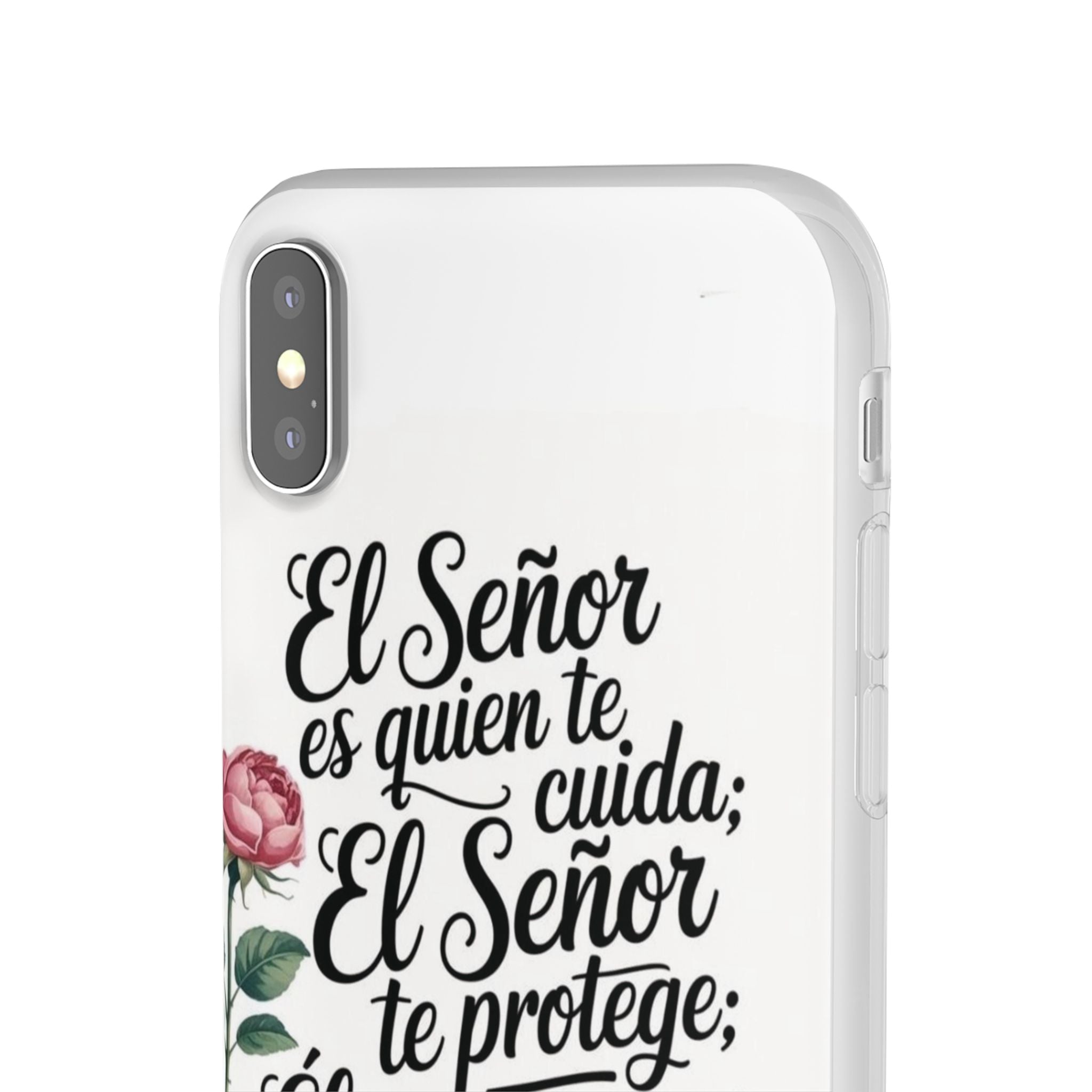 Inspirational Phone Case with Psalm 121:5 Quote, Flexi Case for Protection, Bible Verse Case, Gift for Faith Lovers, Spiritual Décor