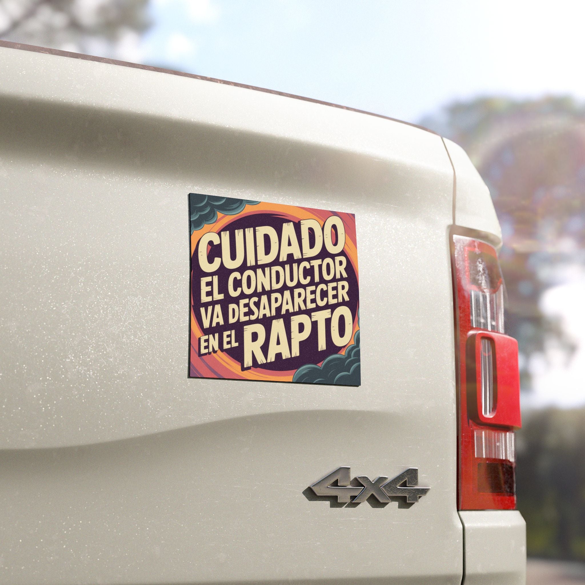 Funny Car Magnet with Warning Quote, Vehicle Decor, Gift for Drivers, Unique Car Accessories, Fun Gift for Road Trips