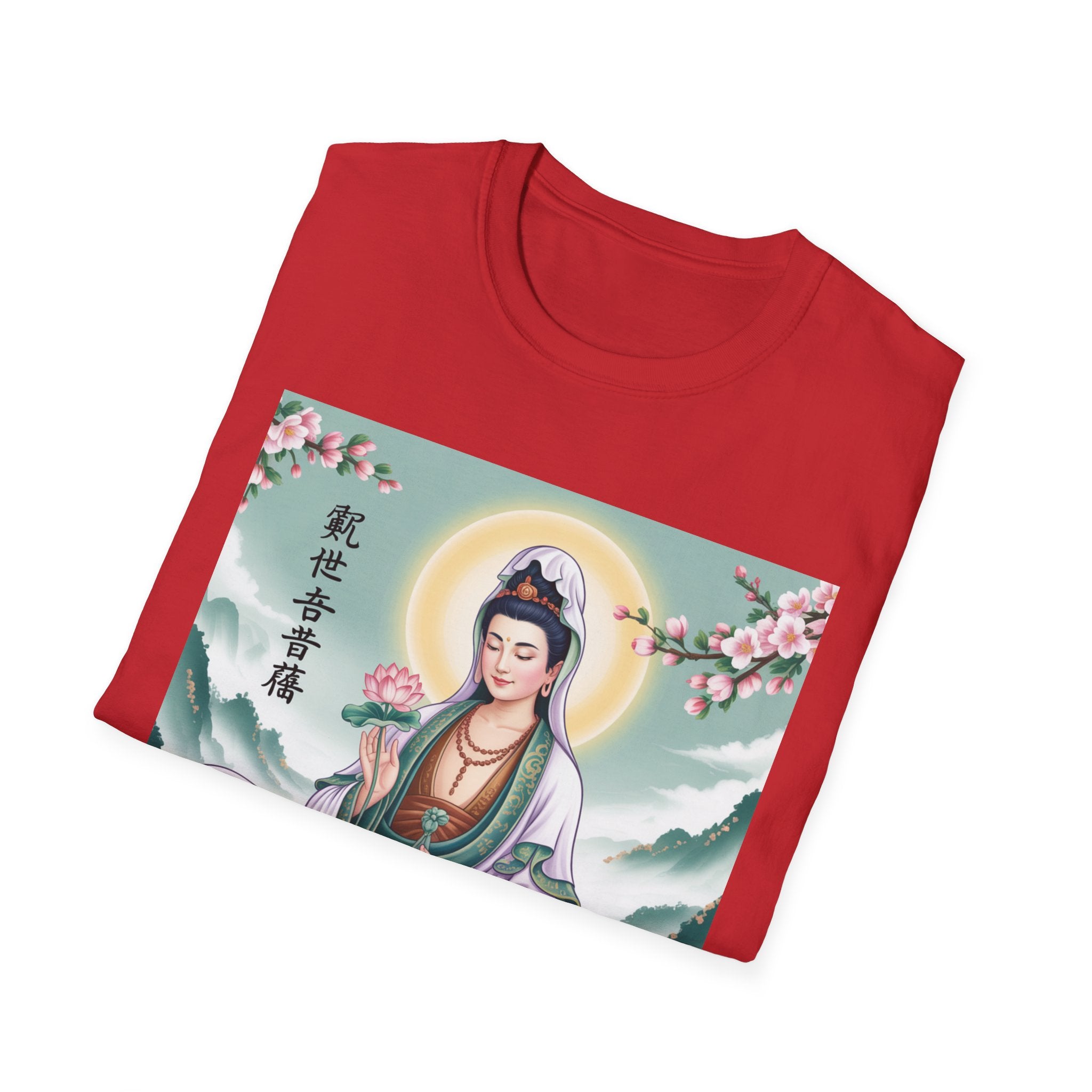 Buddha Guan Yin Graphic T-Shirt, Spiritual Tee, Meditation Top, Zen Apparel, Gift for Yogis, Mindfulness Clothing