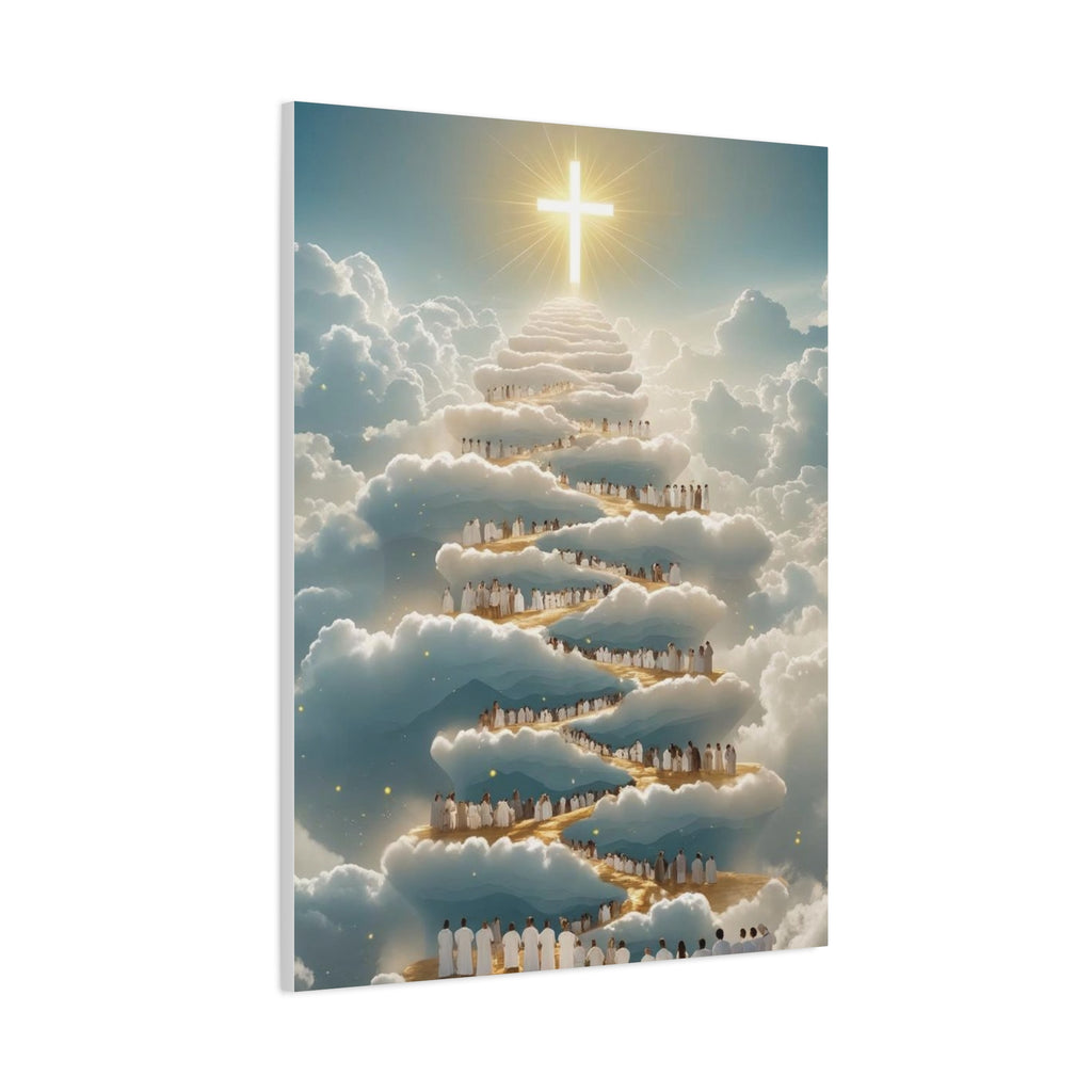 Heavenly Cloud Canvas Art, Spiritual Wall Decor, Christian Home Accent, Inspirational Gift, Faith-Inspired Artwork