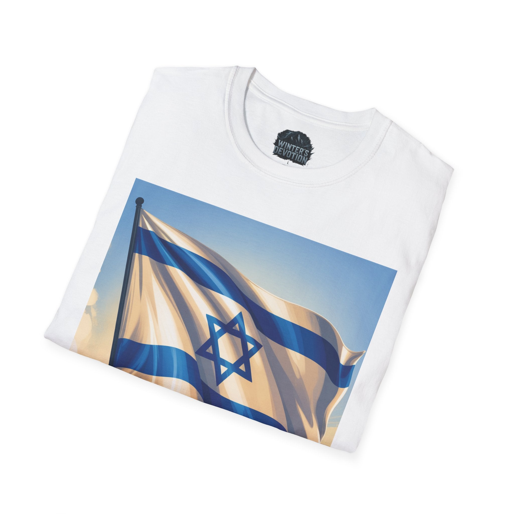 I Stand with Israel Unisex Softstyle T-Shirt, Patriotic Tee, Support Shirt, Gift for Activists, Israel Pride Apparel