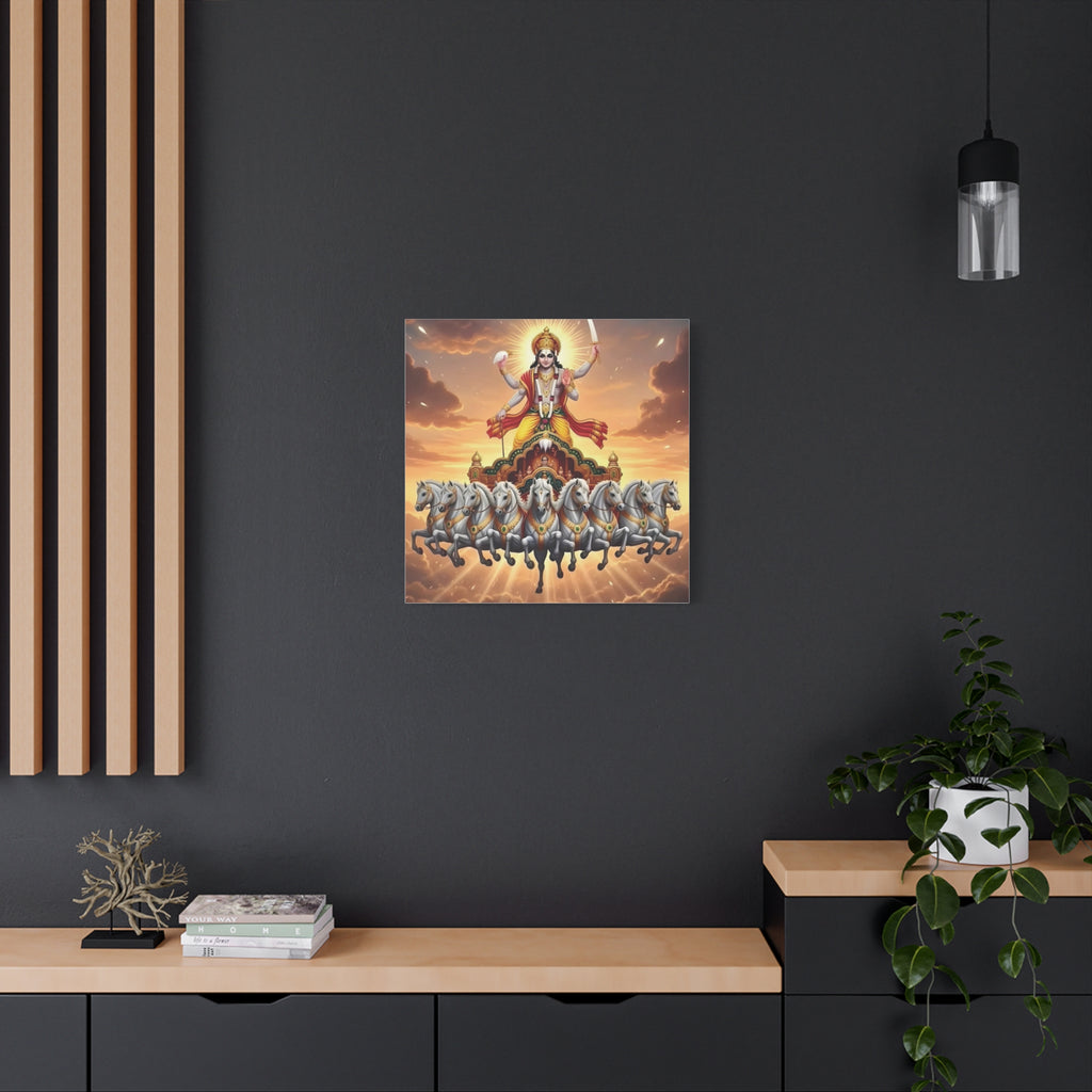 Khrisna Divine Canvas Wall Art, Home Decor, Spiritual Gift, Religious Artwork, Hindu Art