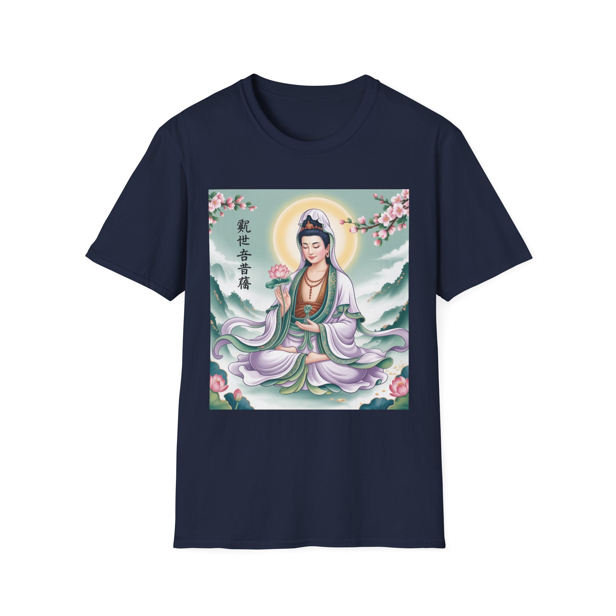 Buddha Guan Yin Graphic T-Shirt, Spiritual Tee, Meditation Top, Zen Apparel, Gift for Yogis, Mindfulness Clothing