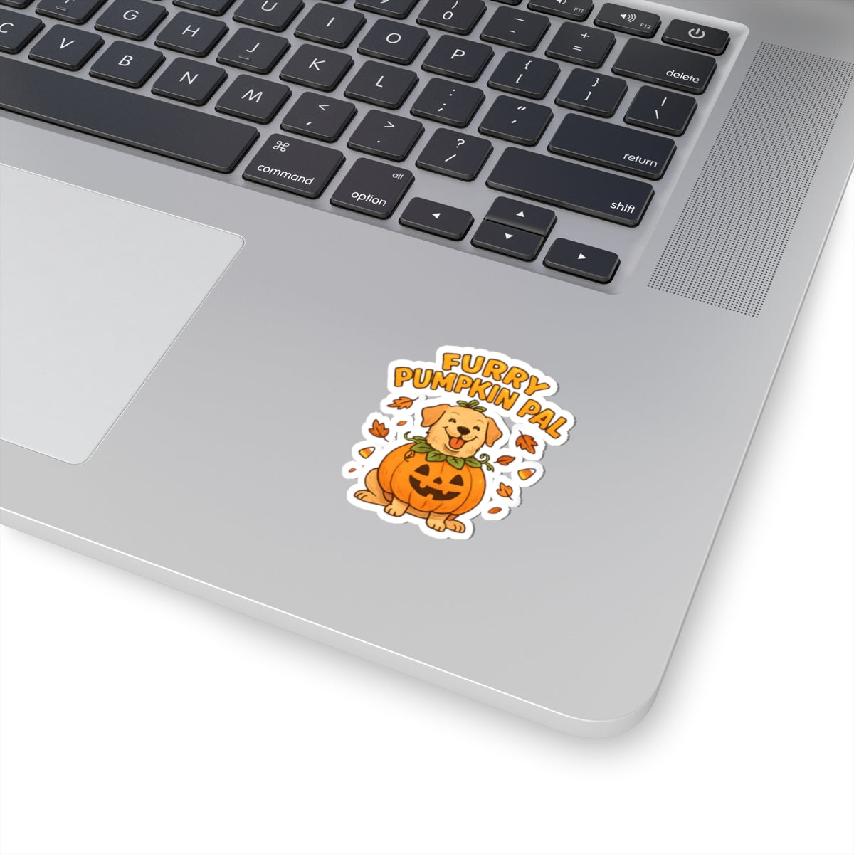 Furry Pumpkin Pal -Halloween Cut Stickers
