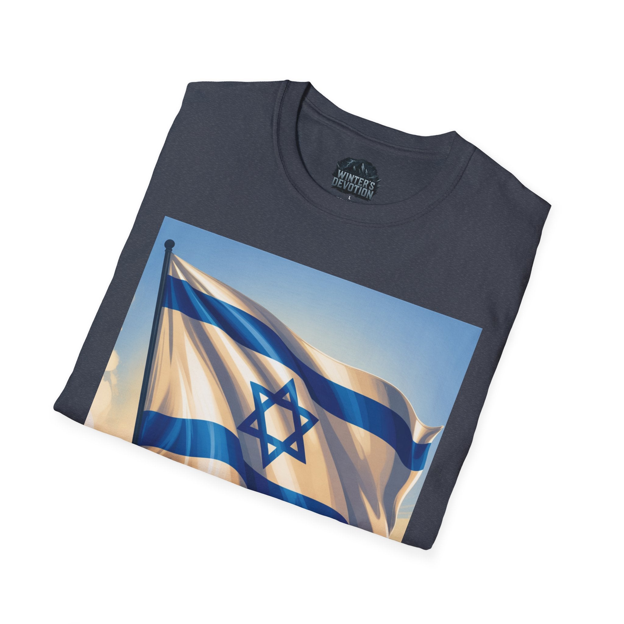 I Stand with Israel Unisex Softstyle T-Shirt, Patriotic Tee, Support Shirt, Gift for Activists, Israel Pride Apparel