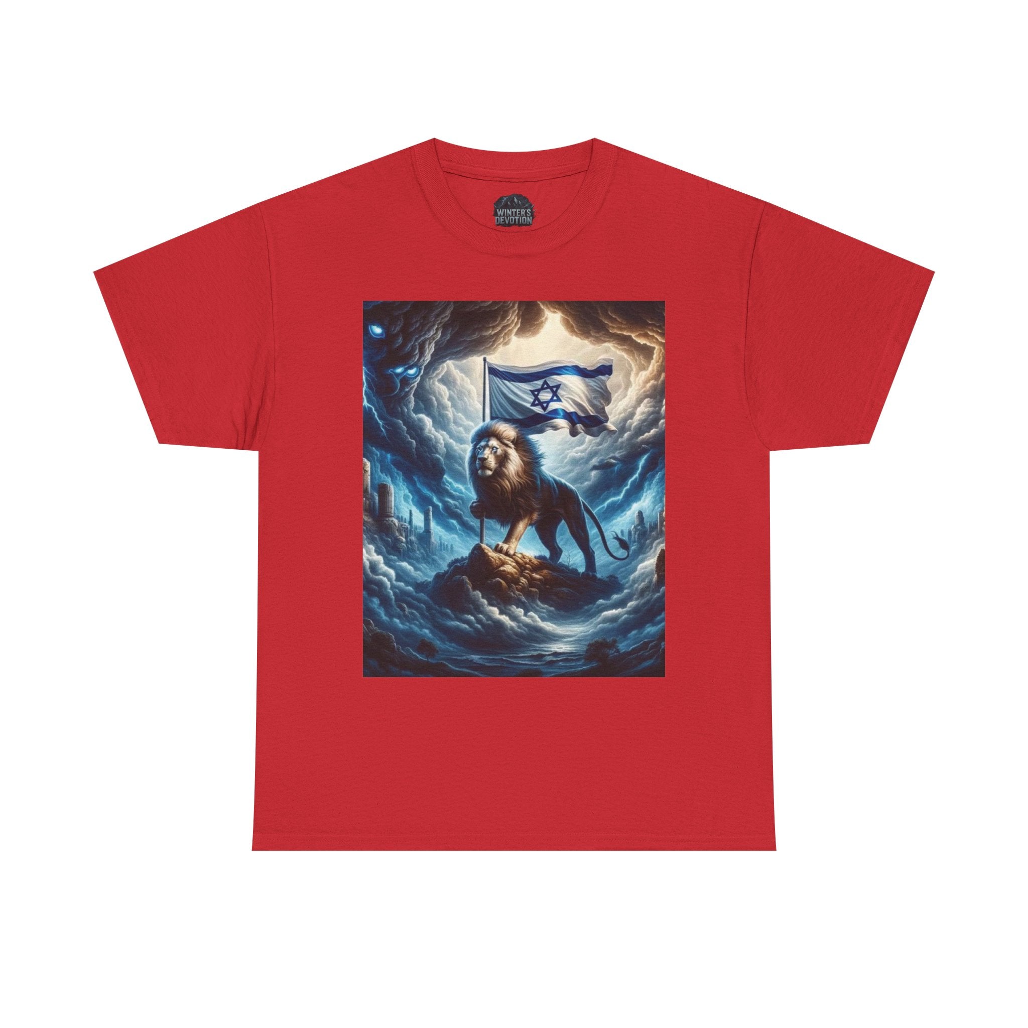 Majestic Lion Unisex Heavy Cotton Tee - Inspirational Apparel, Gift for Animal Lovers, Graphic Tee, Unique T-Shirt, Casual Wear