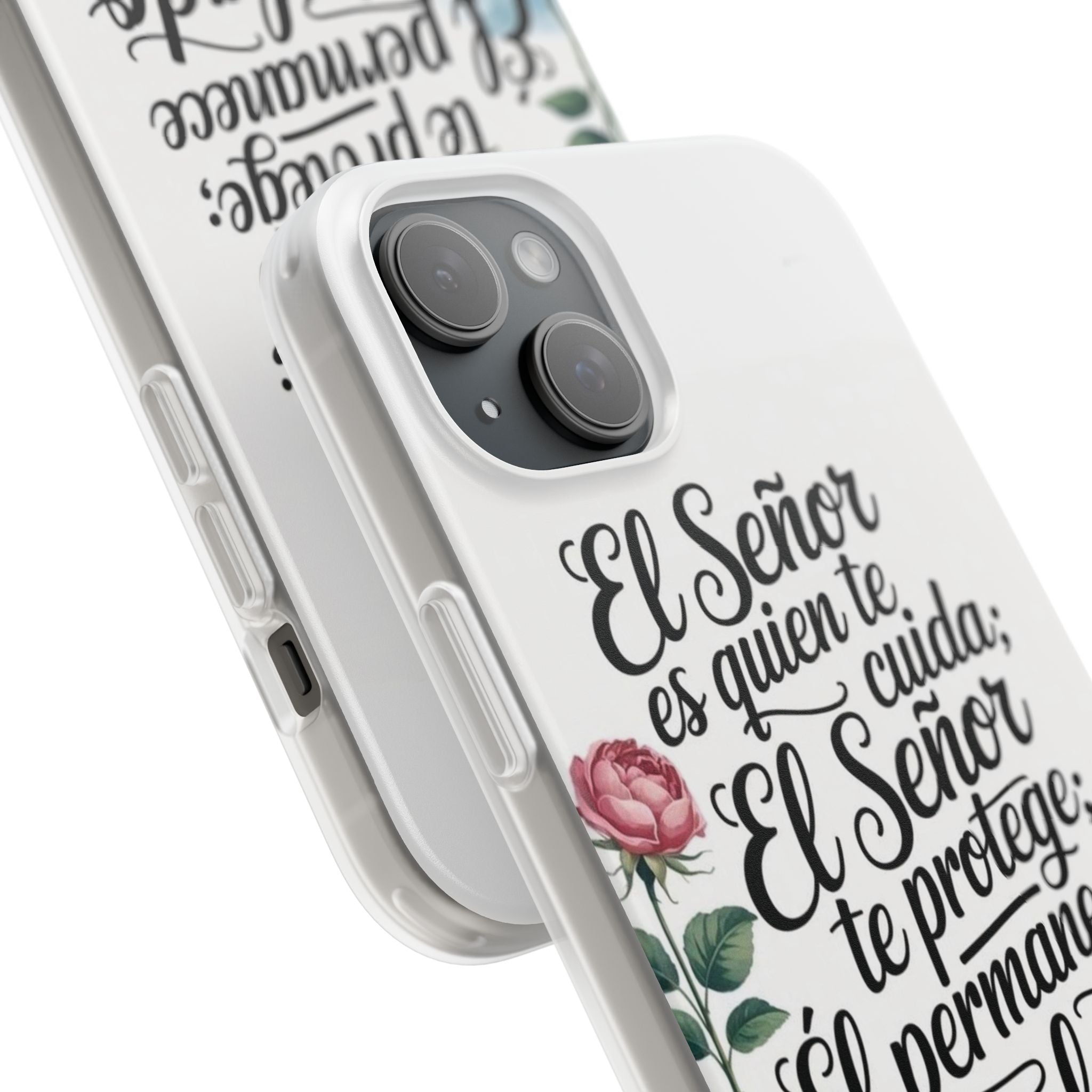 Inspirational Phone Case with Psalm 121:5 Quote, Flexi Case for Protection, Bible Verse Case, Gift for Faith Lovers, Spiritual Décor