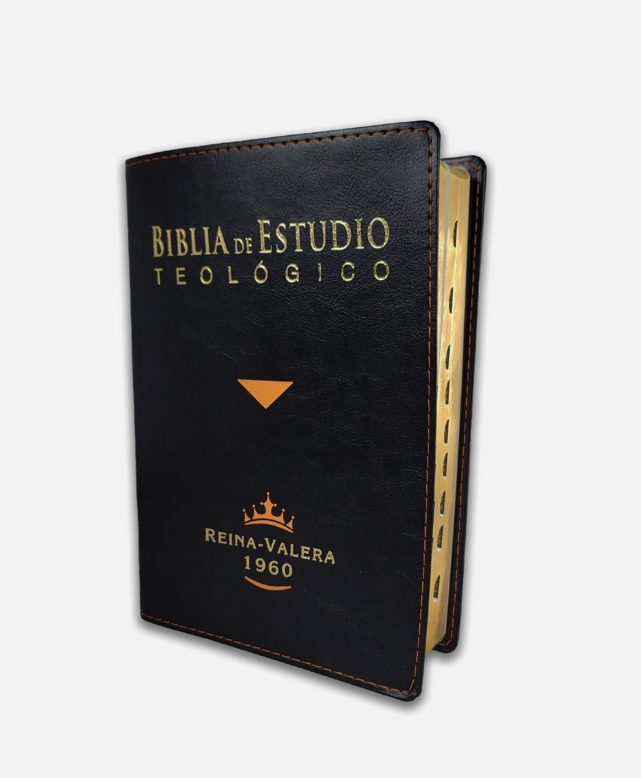 Biblia De Estudio Teológico Negro con Índice RV 1960