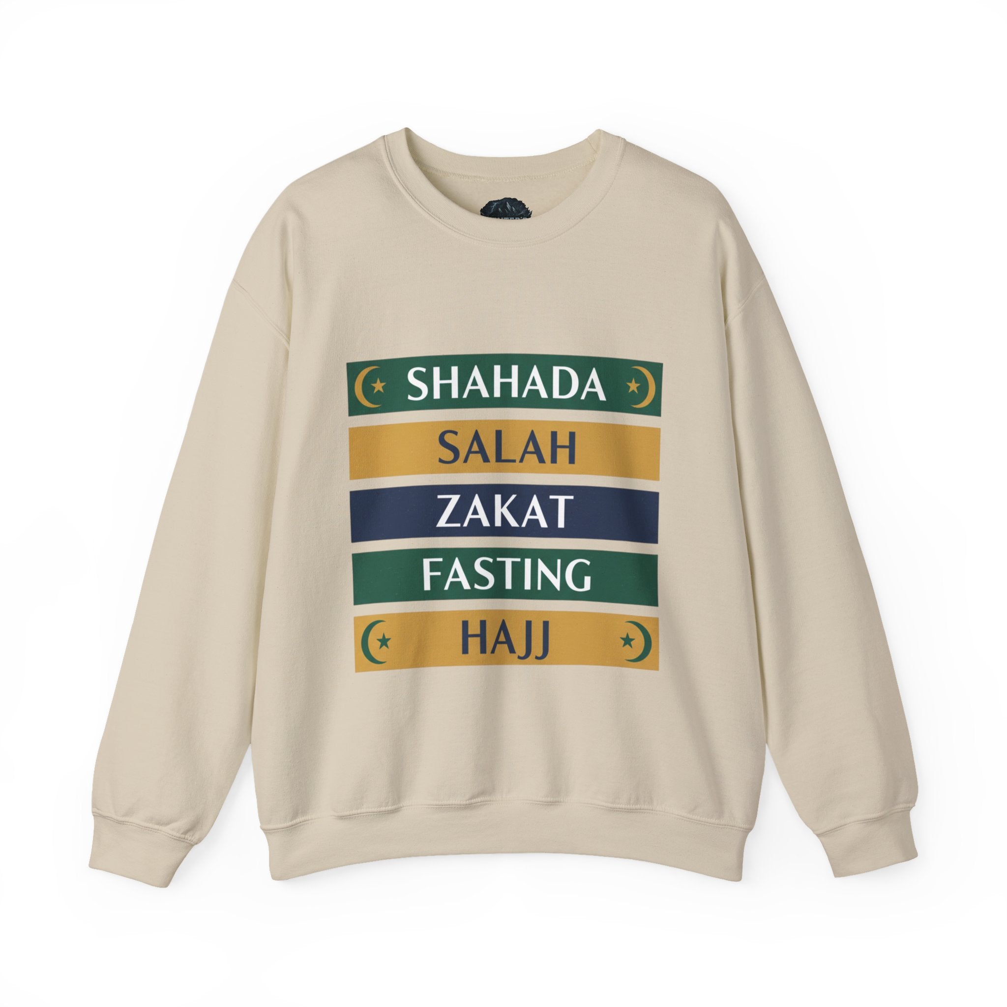 Islamic Pillars Sweatshirt — Shahada, Salah, Zakat, Fasting, Hajj Crewneck