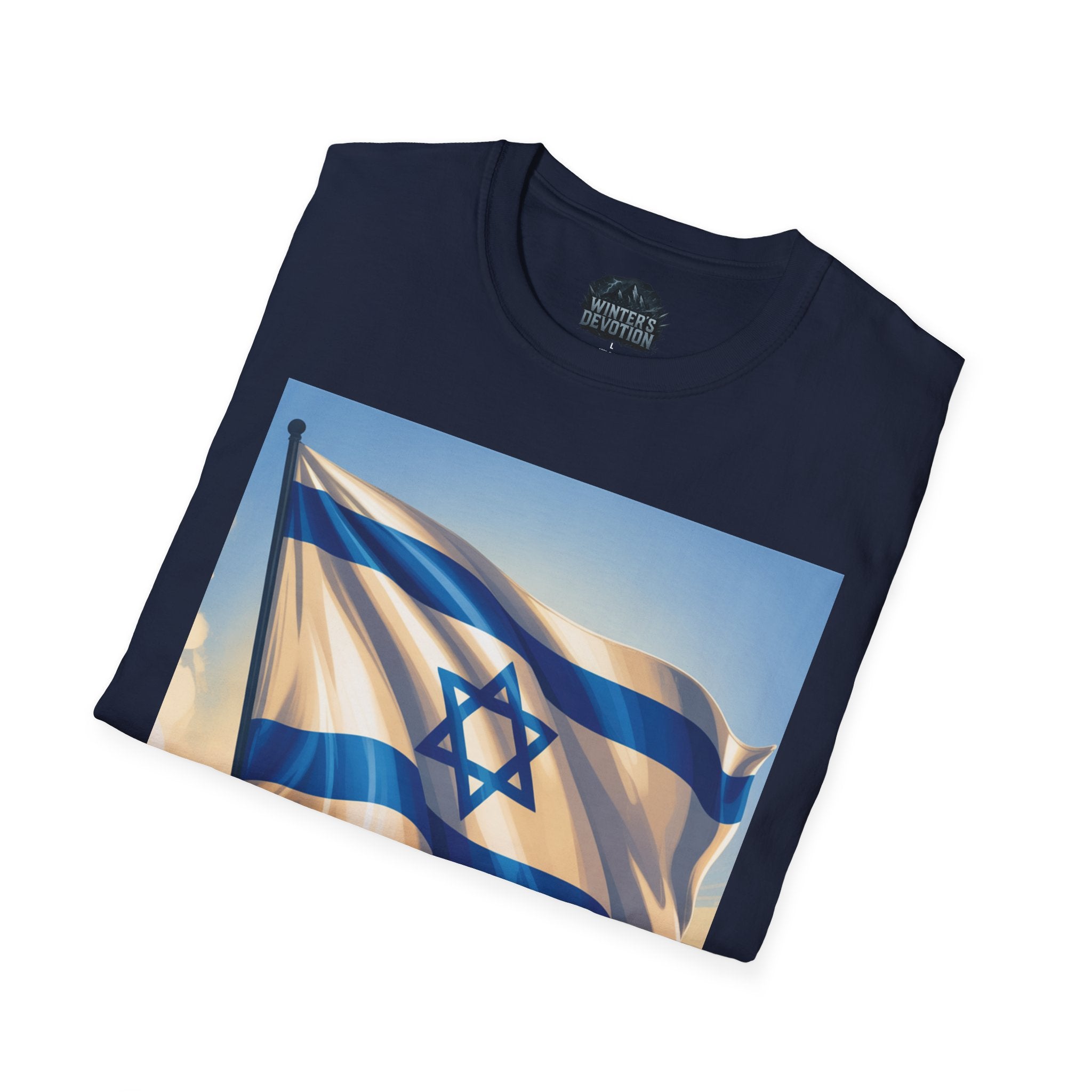 I Stand with Israel Unisex Softstyle T-Shirt, Patriotic Tee, Support Shirt, Gift for Activists, Israel Pride Apparel