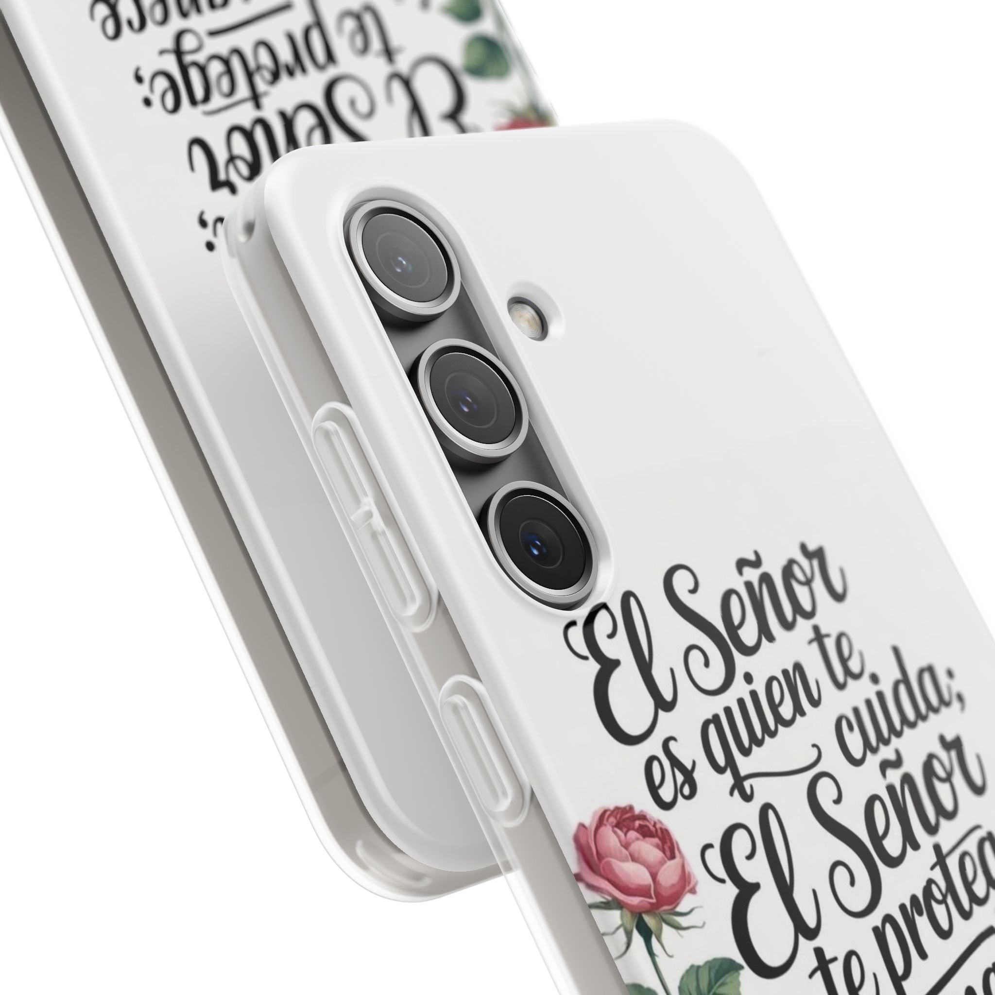 Inspirational Phone Case with Psalm 121:5 Quote, Flexi Case for Protection, Bible Verse Case, Gift for Faith Lovers, Spiritual Décor