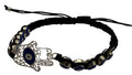 Pulseras de mal de ojo, pulsera elástica con cuentas de Hamsa y mano de Fátima, pulsera de la suerte para protección y bendición.