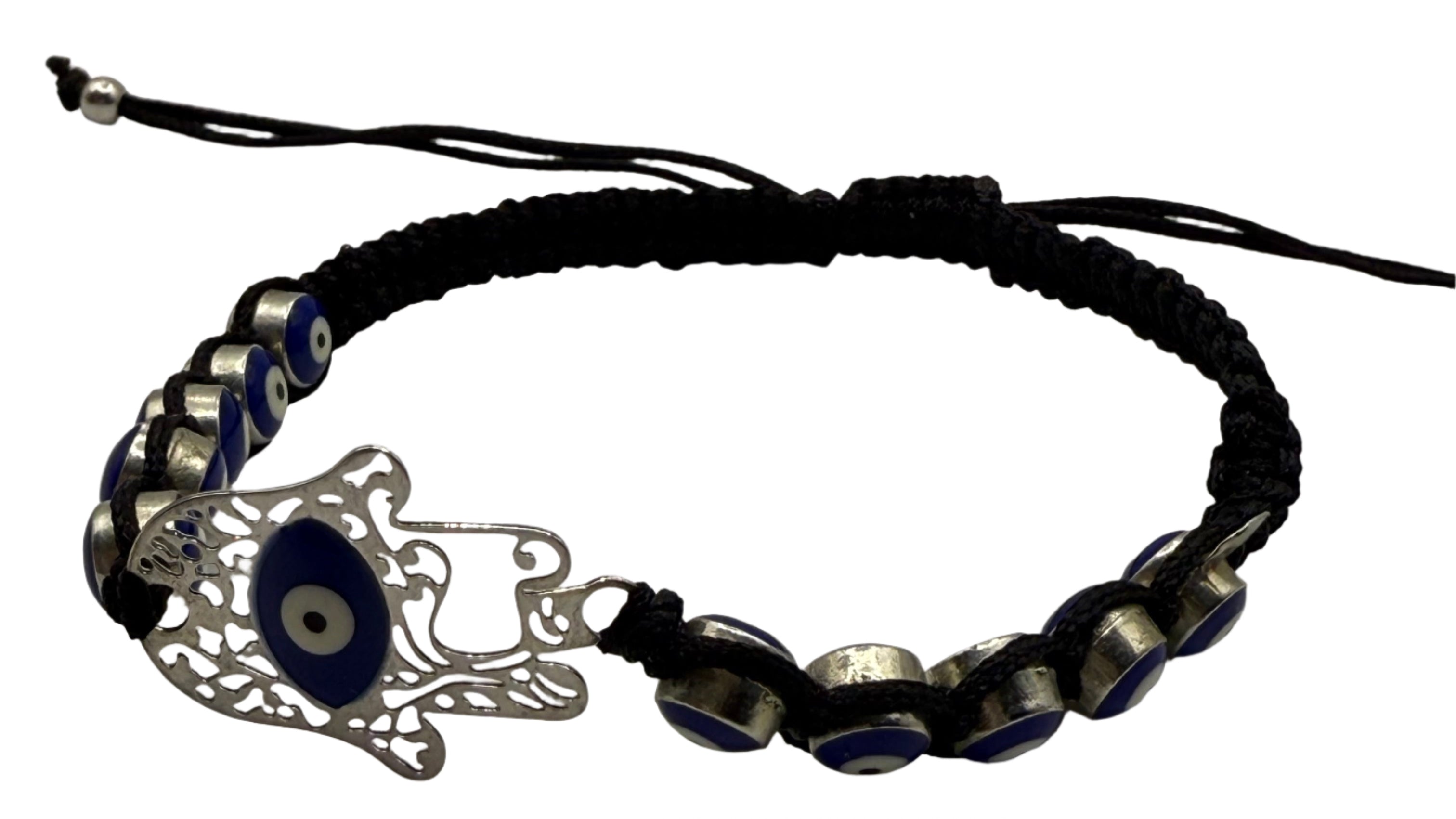 Evil Eye Mal De Ojo Bracelets Evil Eye Hamsa Beaded Charm Stretch Bracelet Hand of Fatima Evil Eye Lucky Bracelet for Protection and Blessing