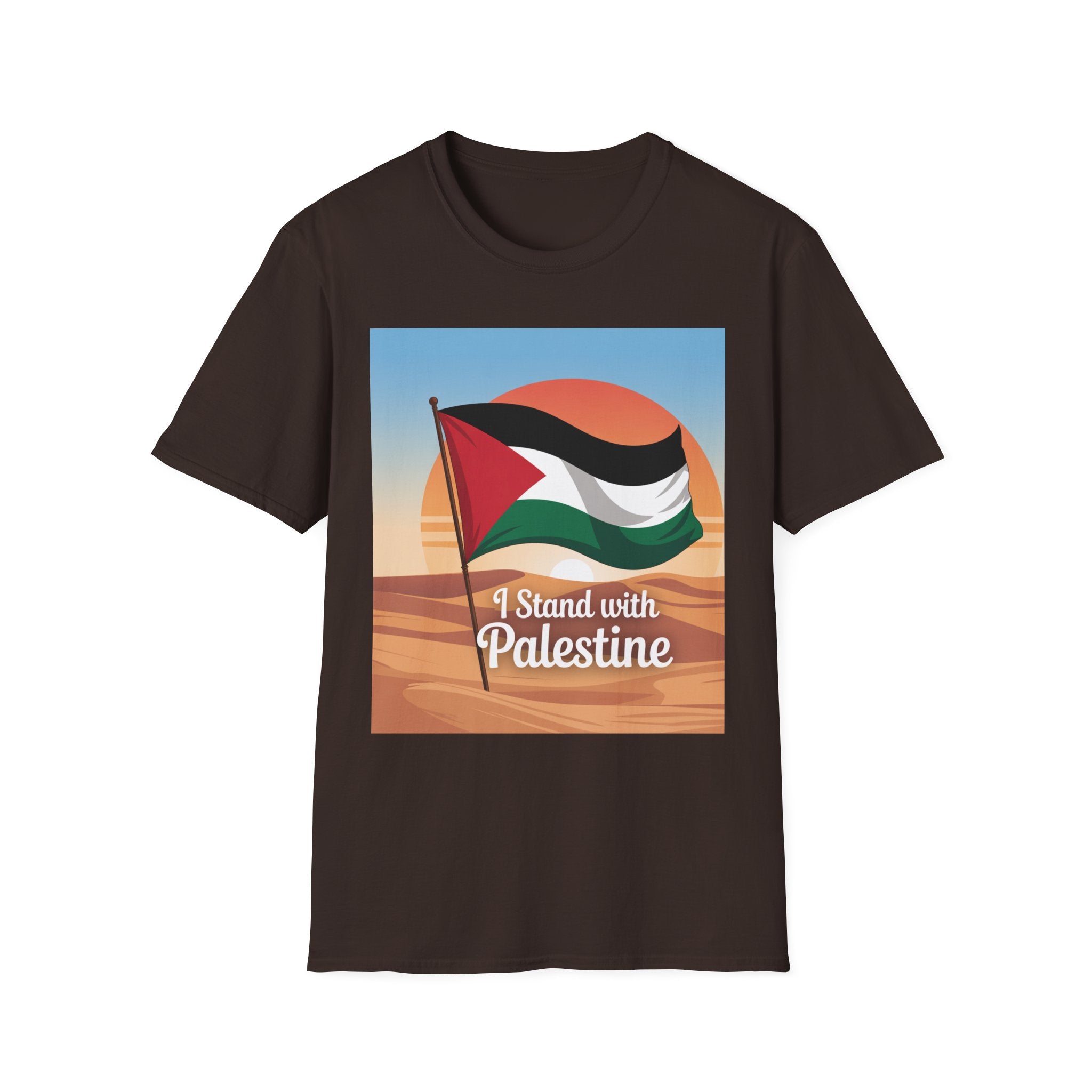 Palestine Pride Unisex Softstyle T-Shirt, Casual Wear, Statement Tee, Gift for Activists, Festival Apparel, Protest Clothing